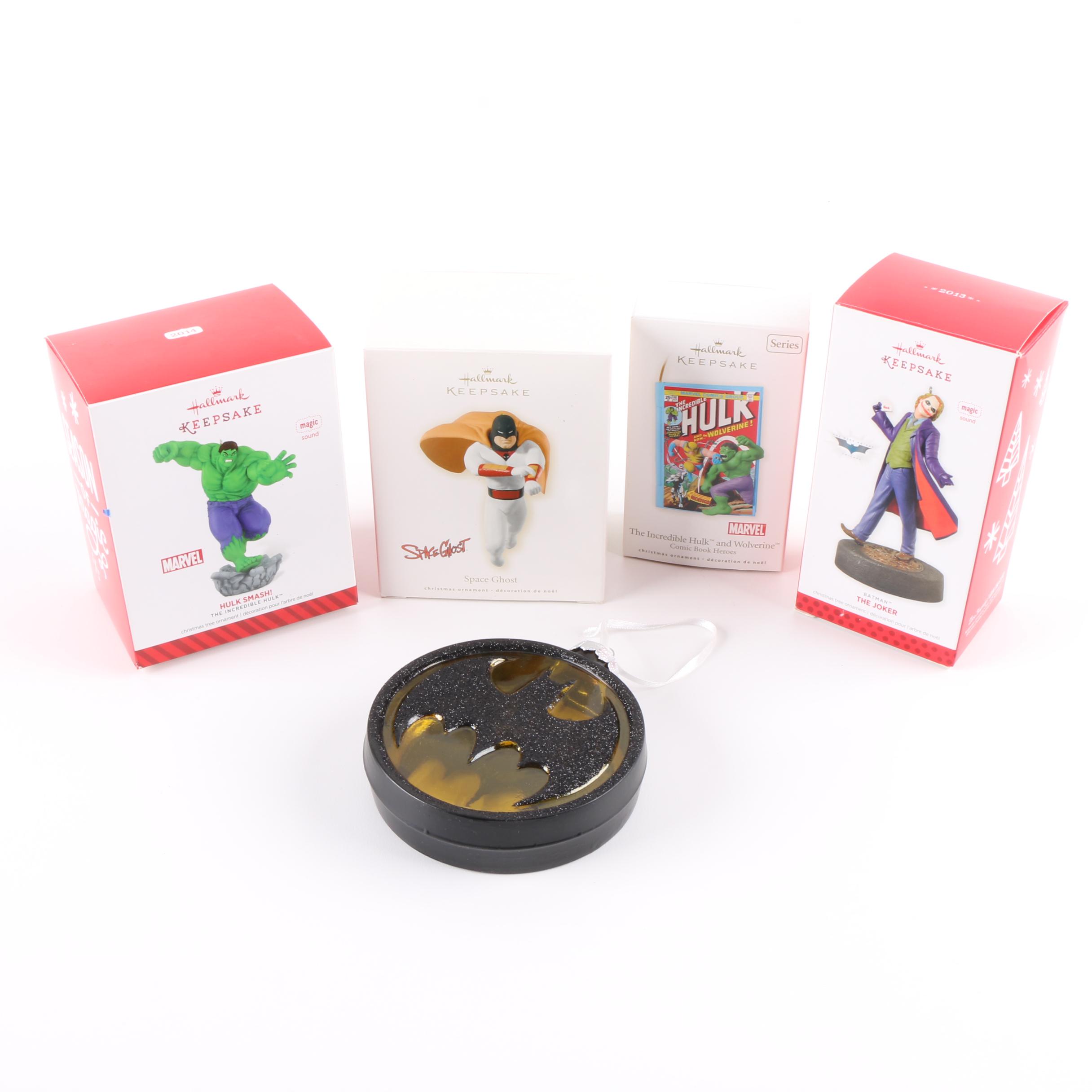 Hallmark "Hulk", "The Joker" and Other Christmas Ornaments