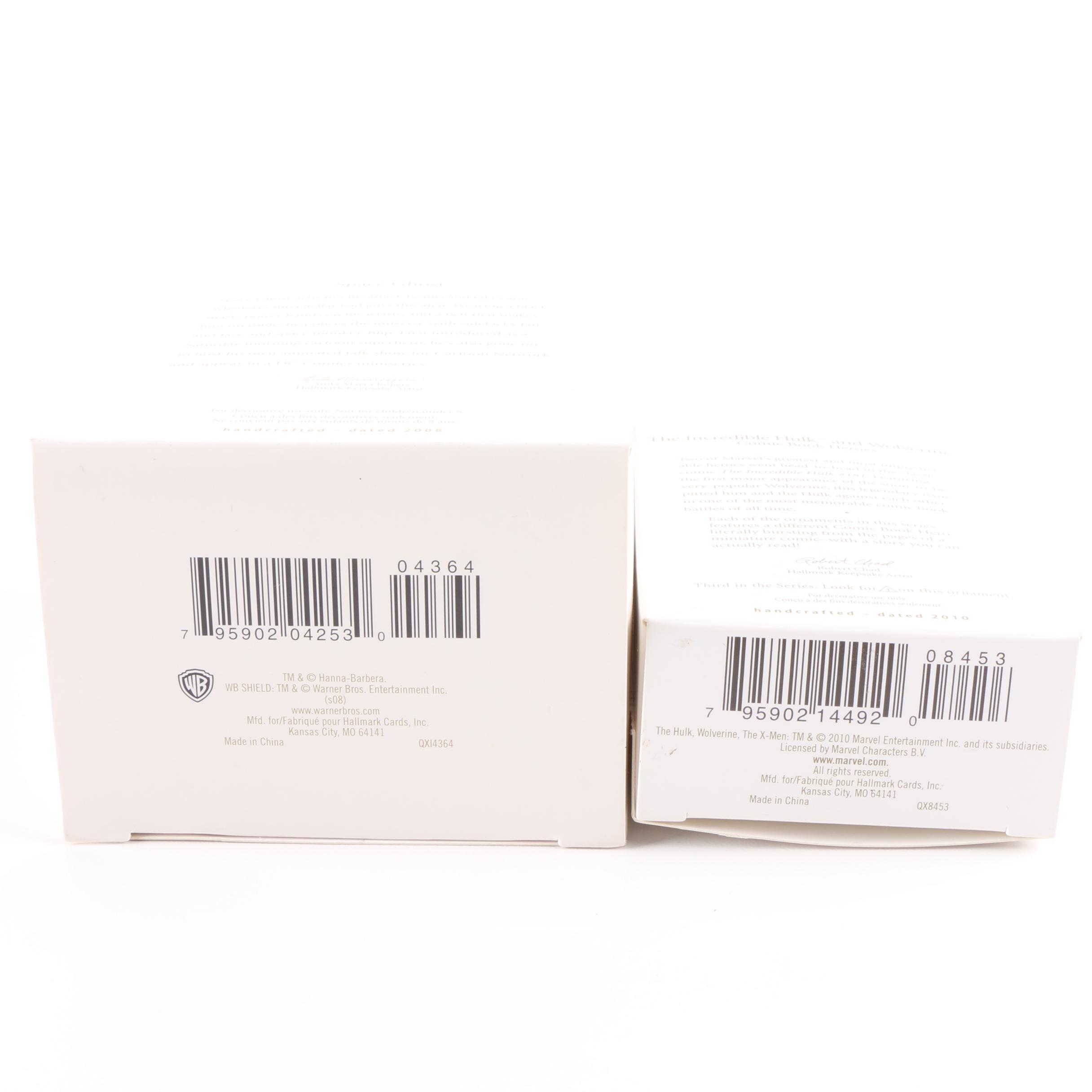 Hallmark "Hulk", "The Joker" and Other Christmas Ornaments