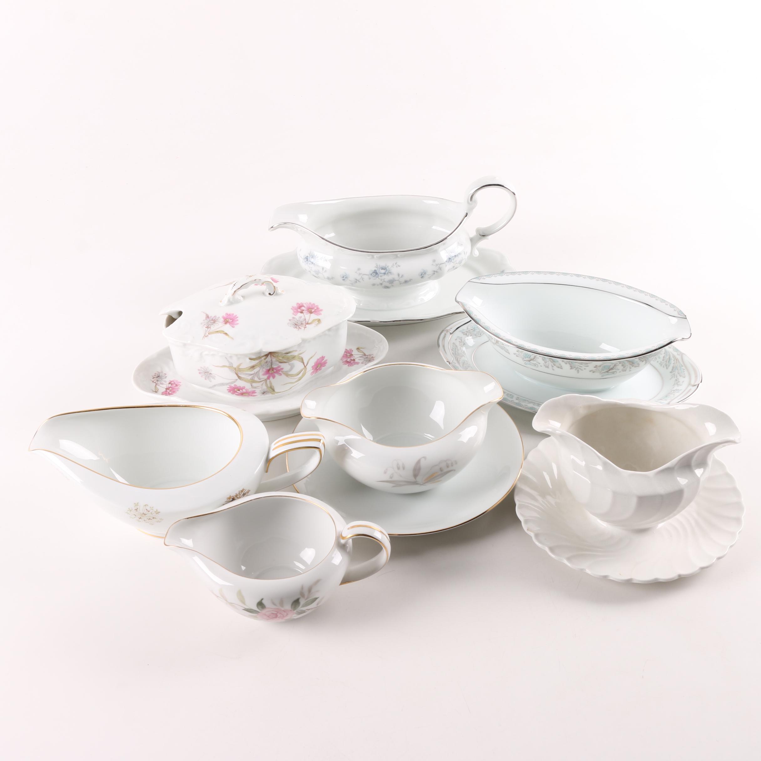 Vintage Porcelain and Ironstone Gravy Boats