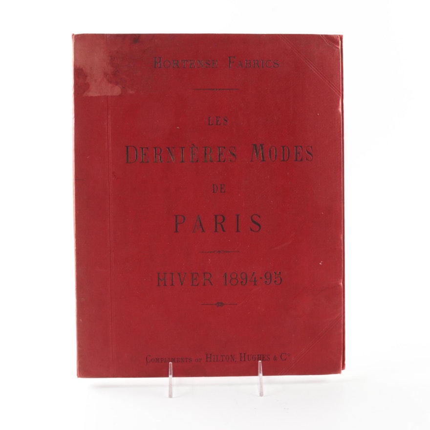 1895 Hortense Fabrics "Les Dernières Modes de Paris" Fashion Plates Booklet
