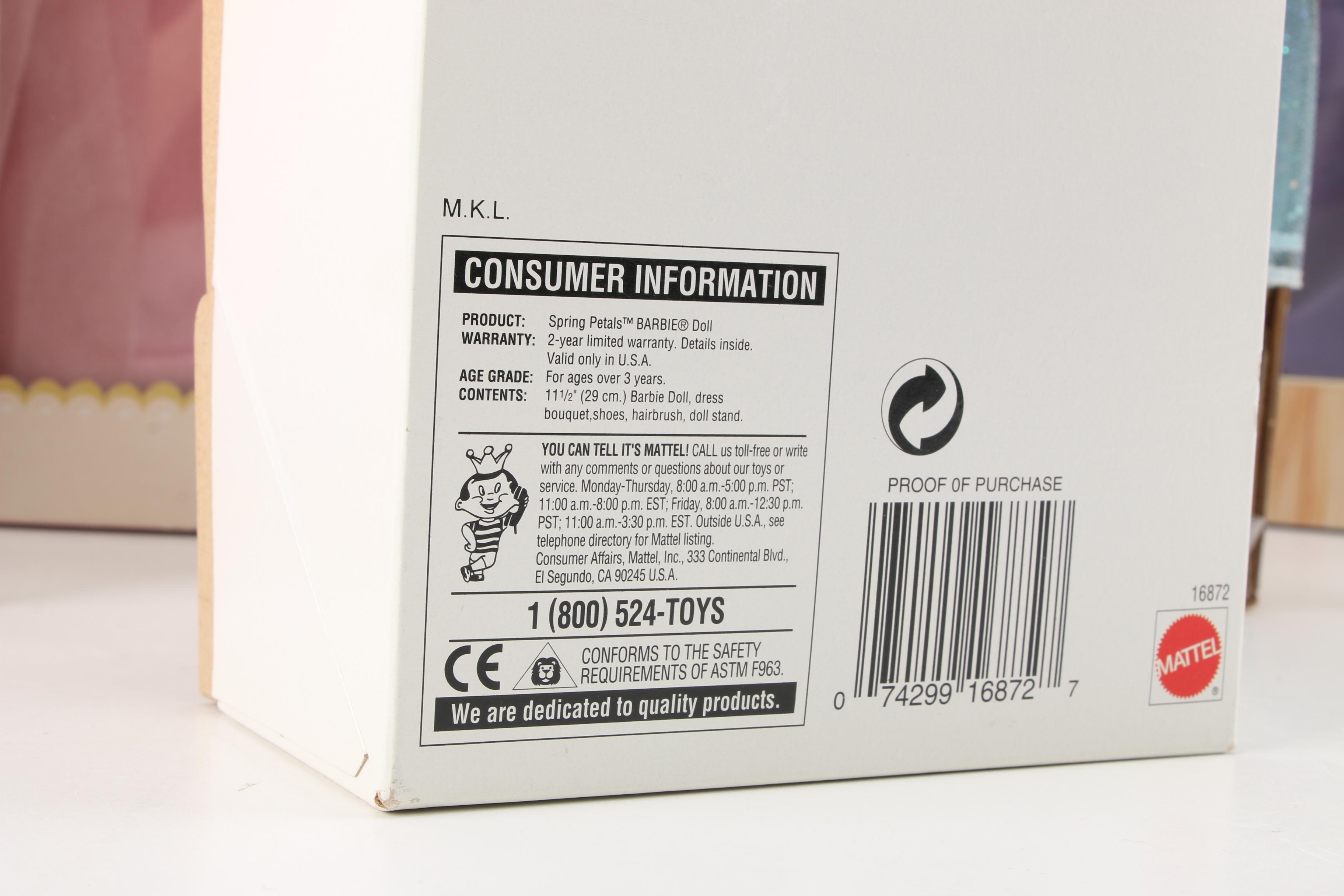 Spring Themed Barbie Dolls Including Spring Petals