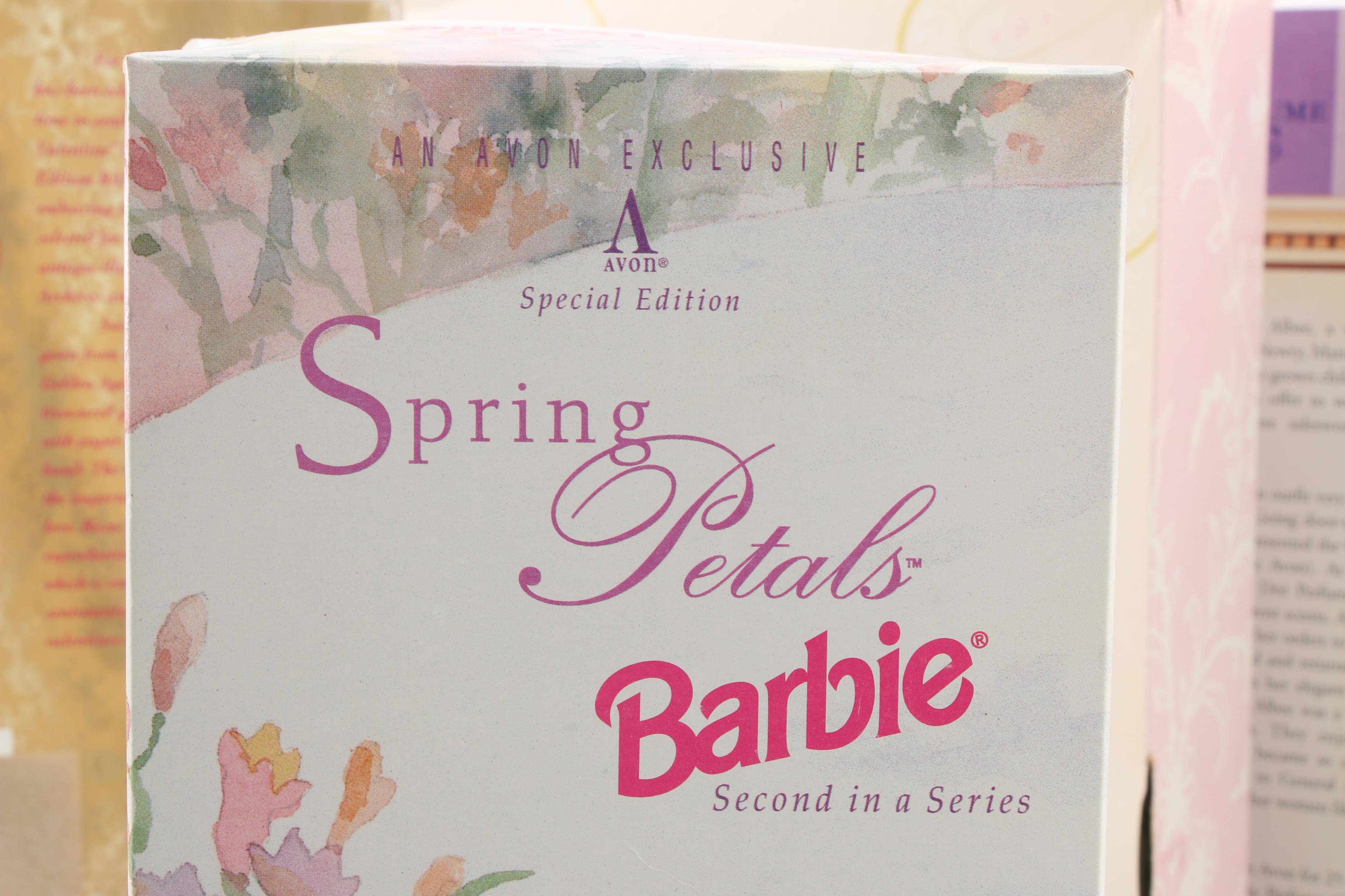 Spring Themed Barbie Dolls Including Spring Petals