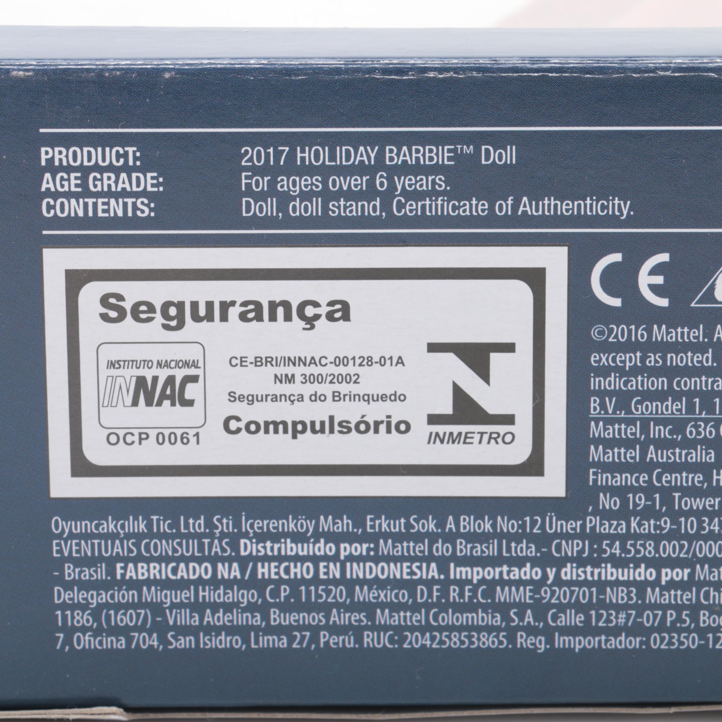 Five Special "Holiday Themed" Barbie Dolls