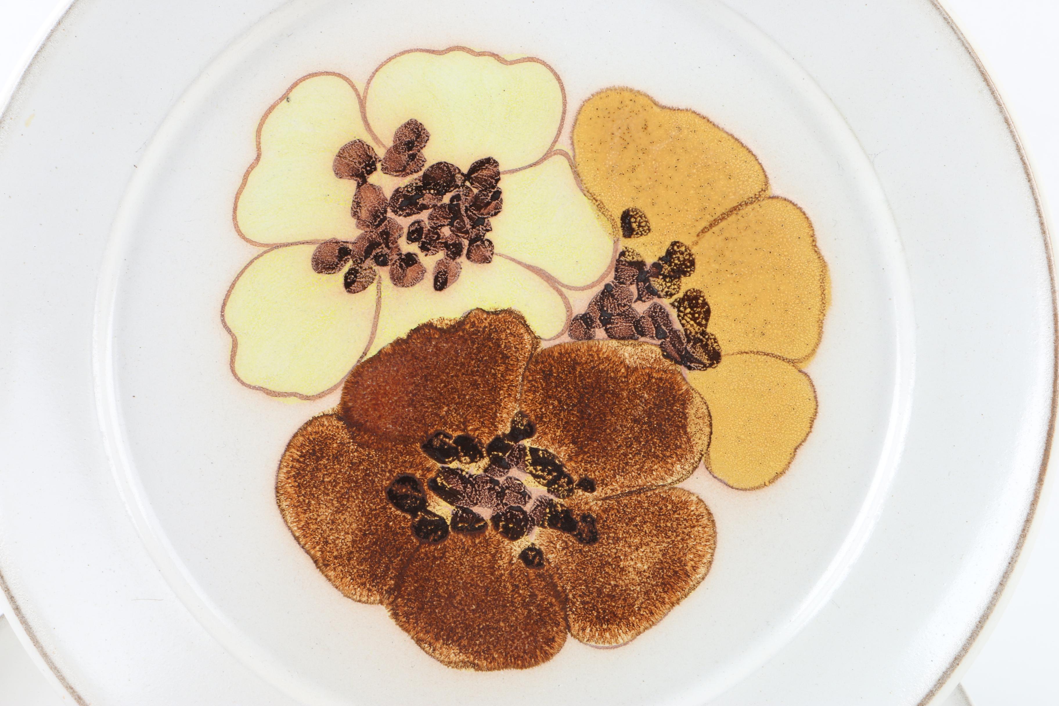 Denby "Potpourri Honey" Dinnerware and Pyrex Glass Dishes