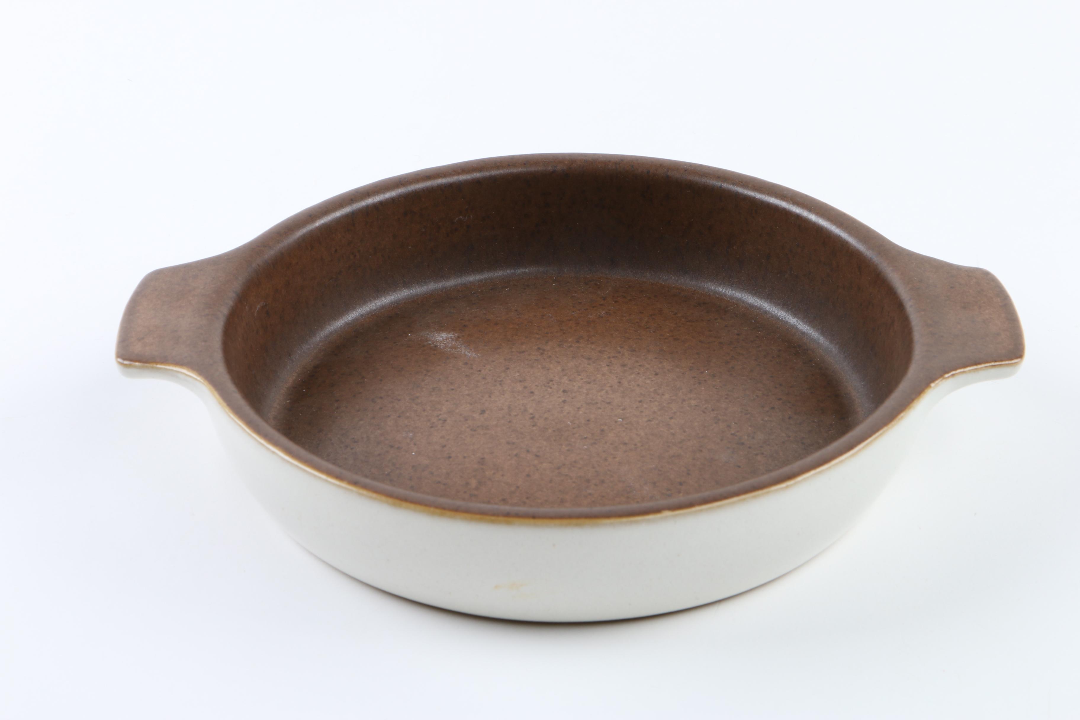 Denby "Potpourri Honey" Dinnerware and Pyrex Glass Dishes