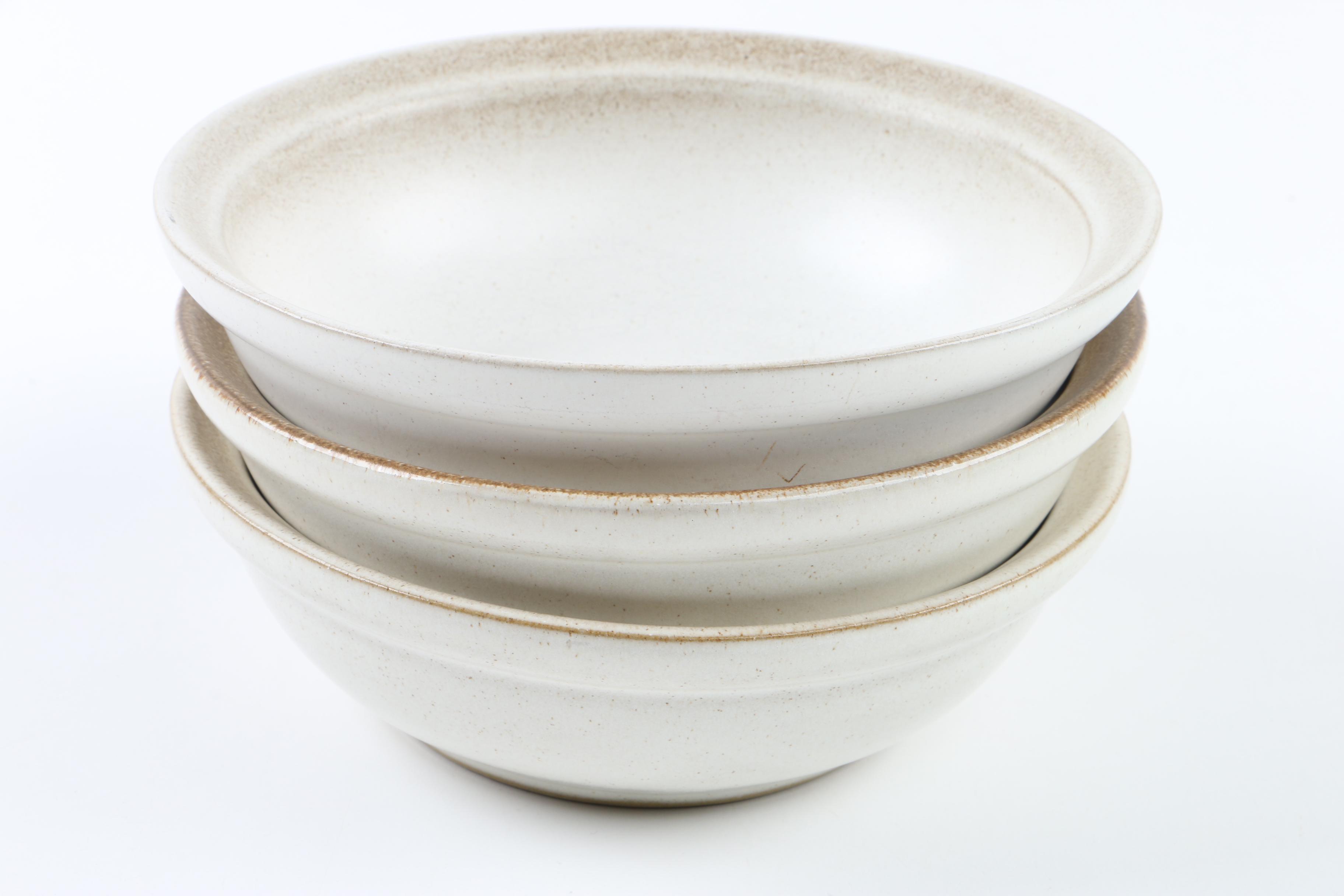 Denby "Potpourri Honey" Dinnerware and Pyrex Glass Dishes