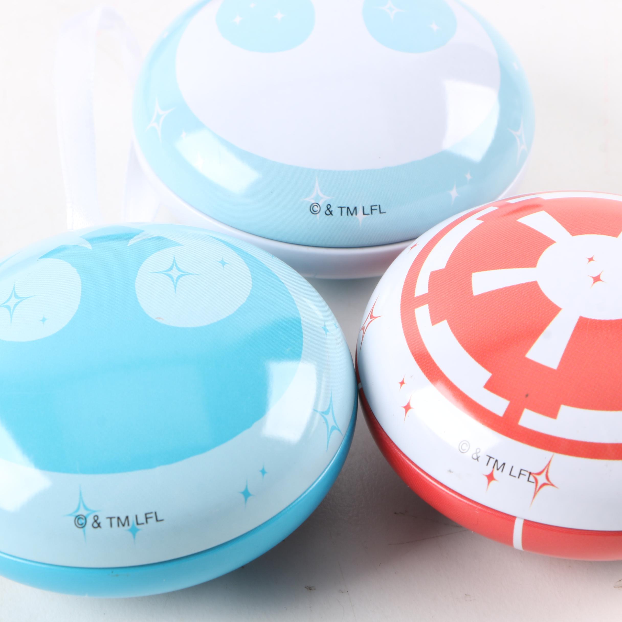 Collection of Star Wars Themed Glass Holiday Ornaments