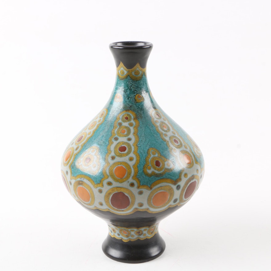 1923 Gouda Pottery "Henley" Art Deco Style Vase