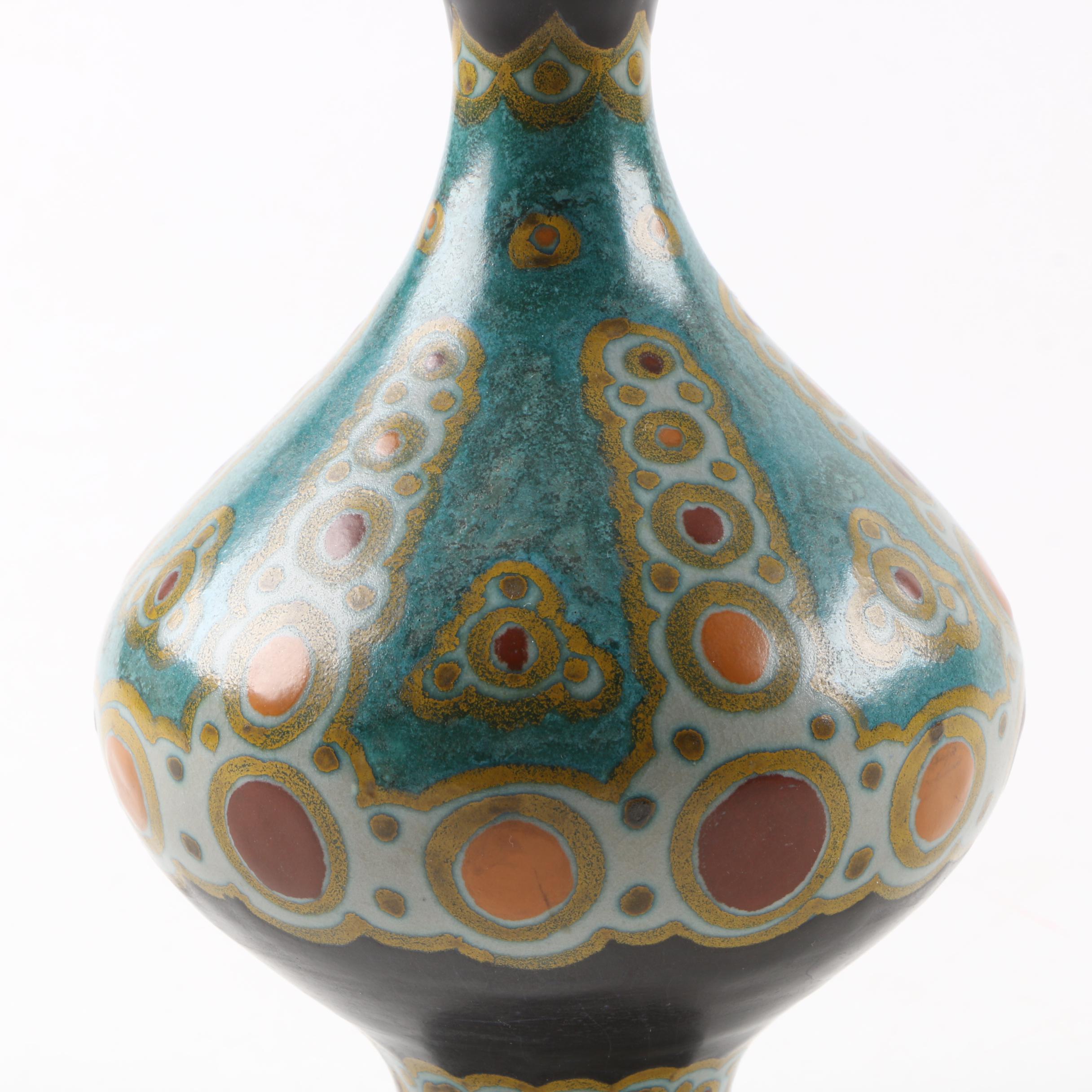 1923 Gouda Pottery "Henley" Art Deco Style Vase