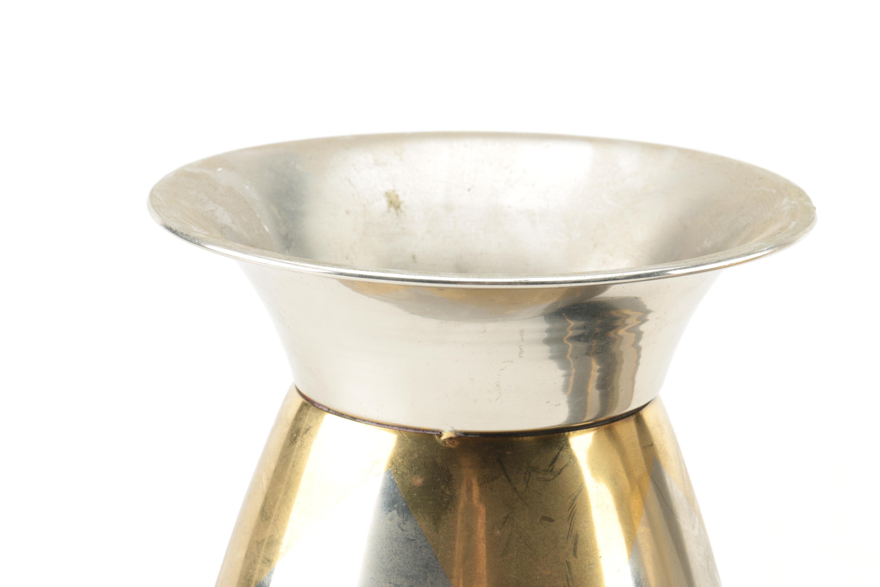 Matching Metal Vases