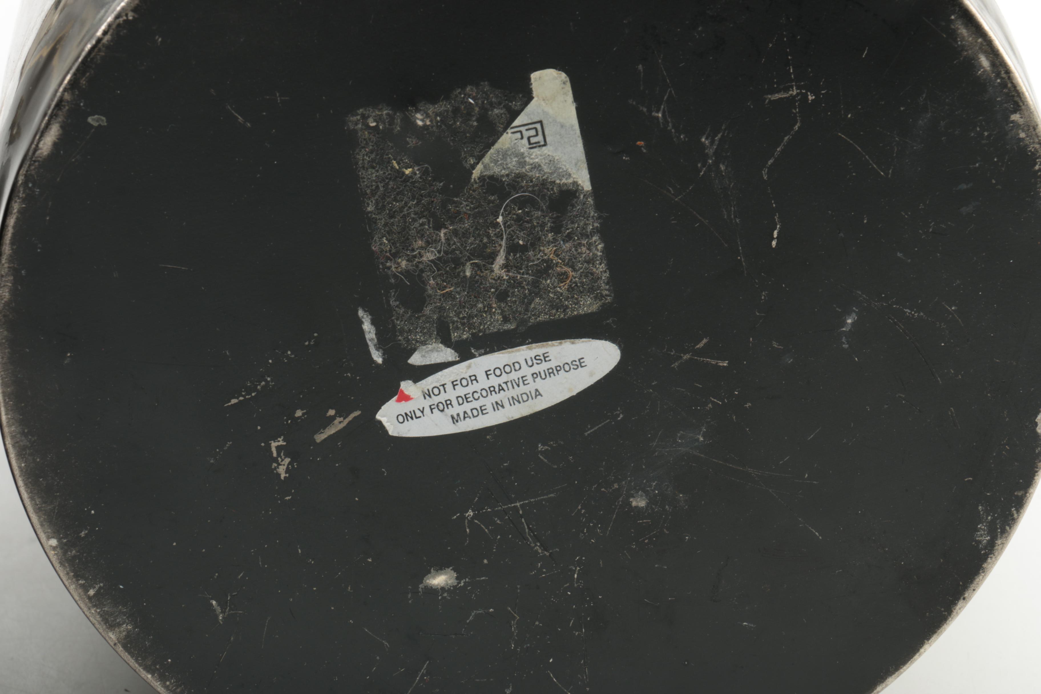 Matching Metal Vases