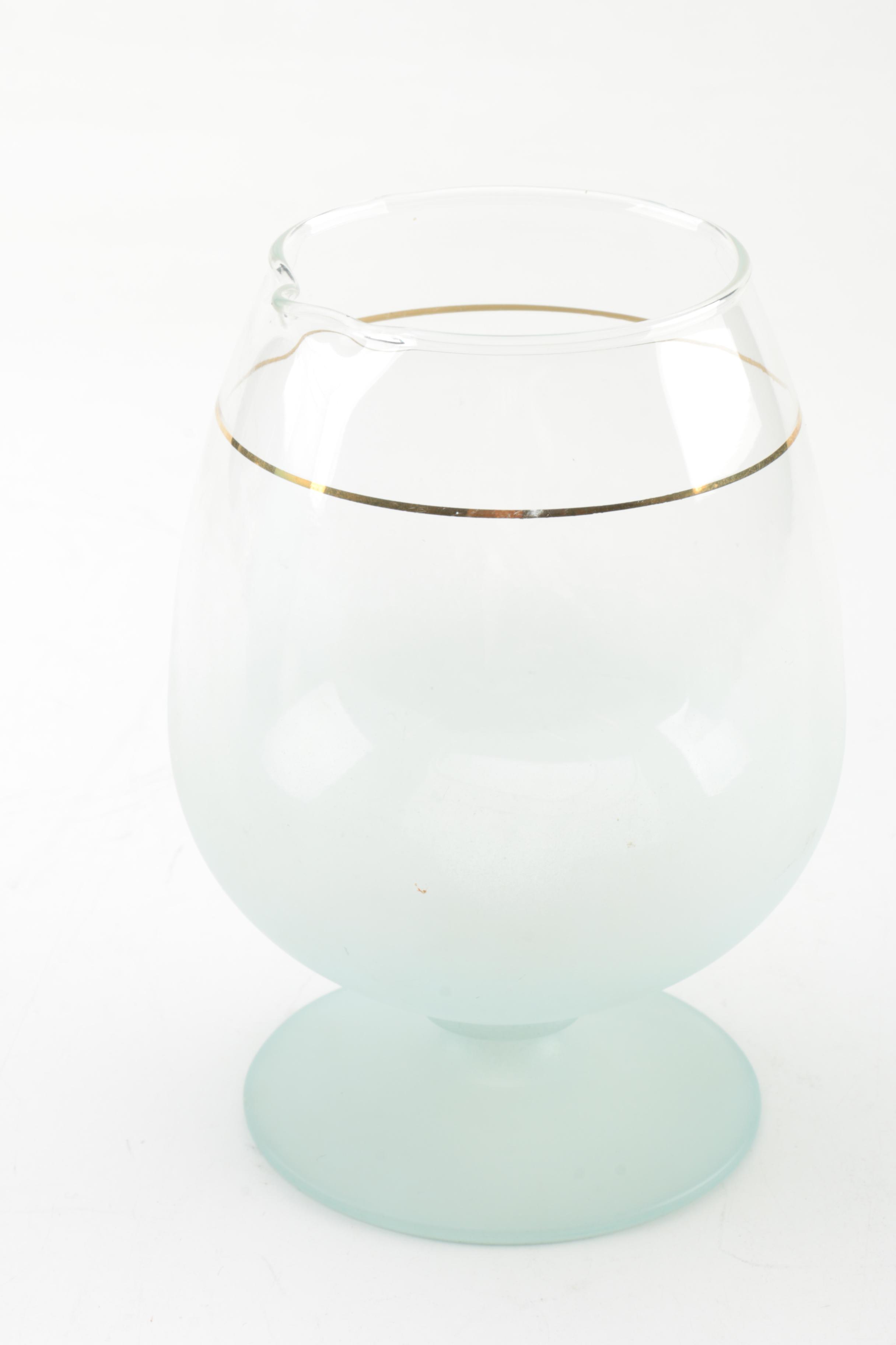 West Virginia Glass Specialty "Blendo Turquoise" Glassware