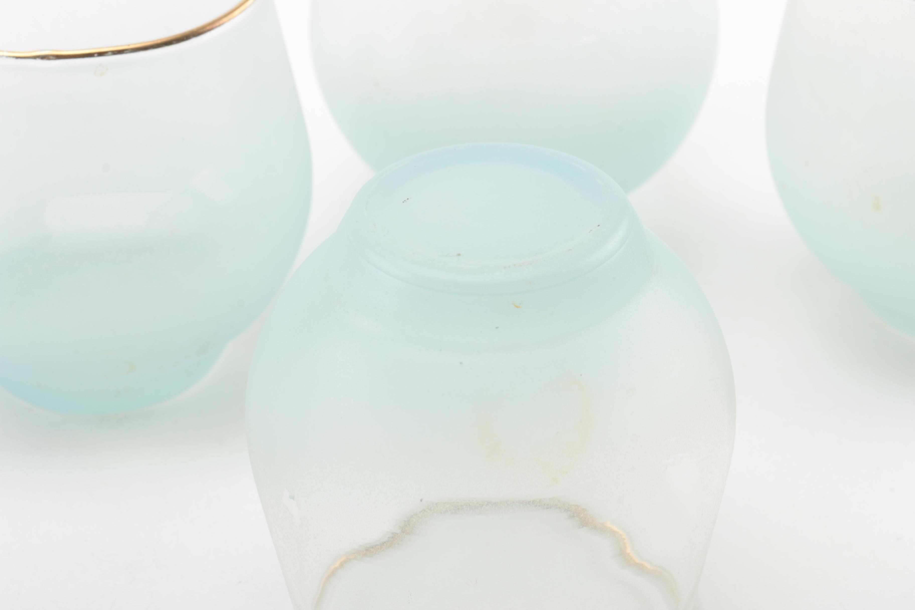 West Virginia Glass Specialty "Blendo Turquoise" Glassware