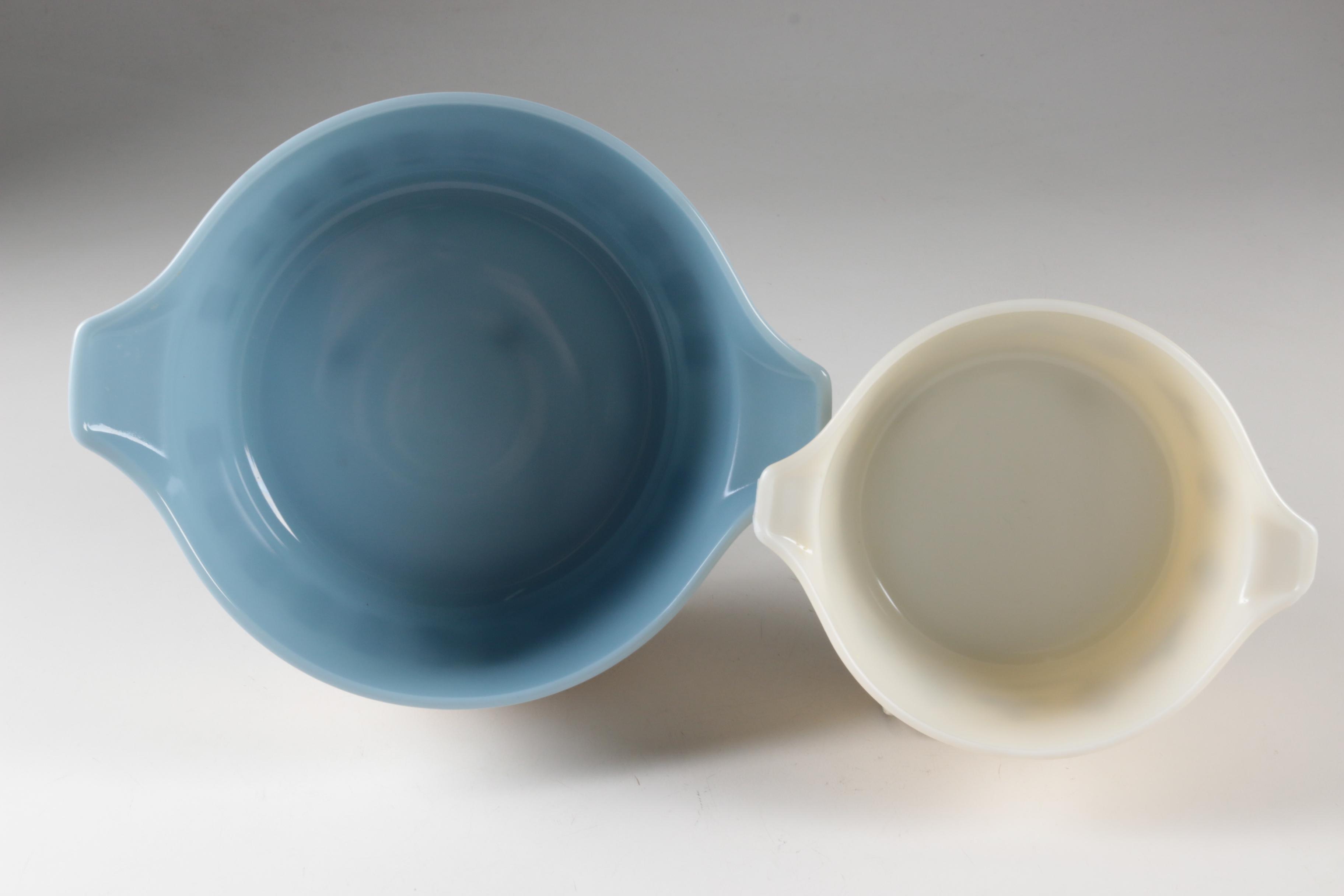 Vintage Pyrex "Golden Scroll", "Golden Tulip" and "Gourmet" Bowls and Casseroles