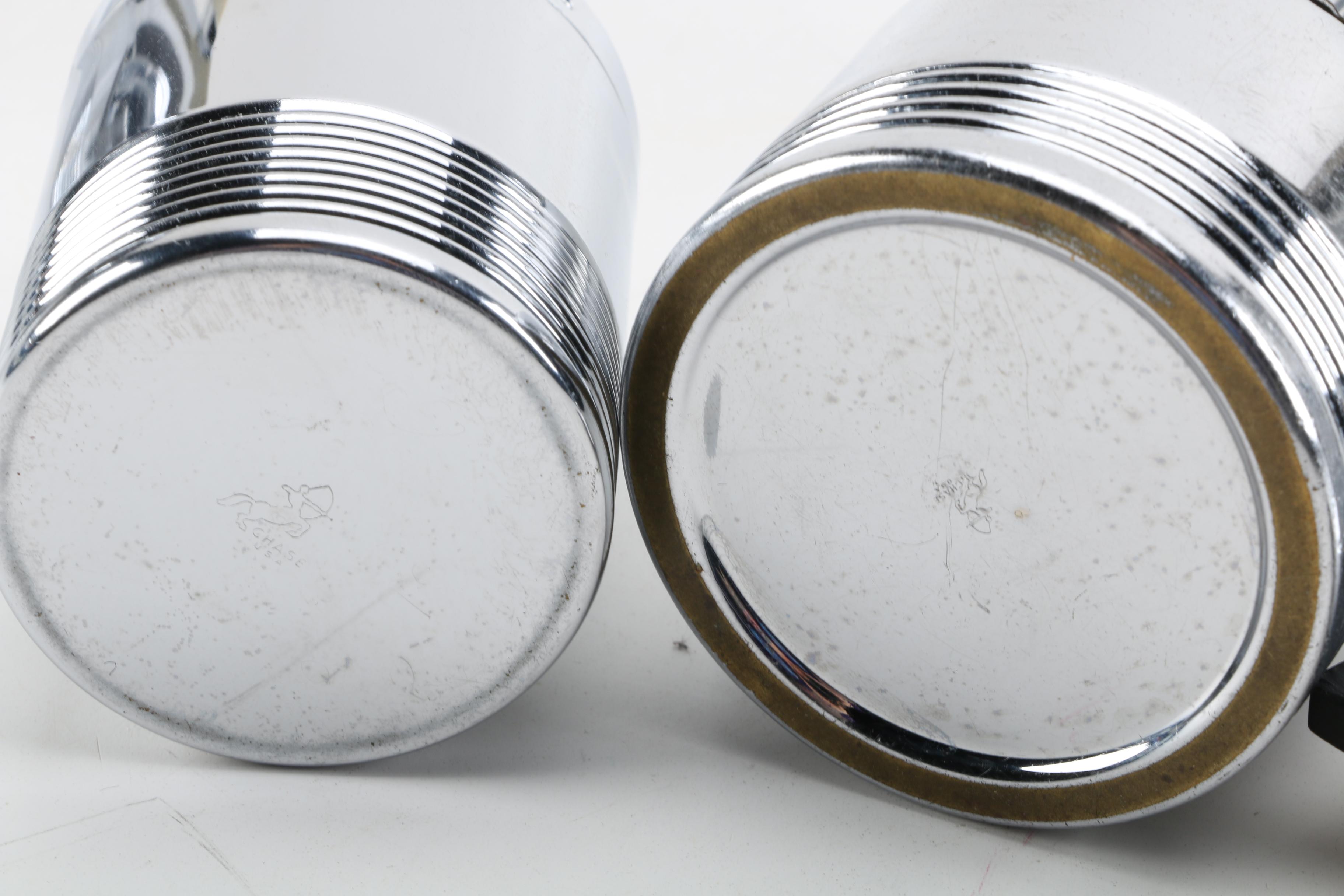 "Continental" Chromed Metal Coffee Service by Walter von Nessen for Chase