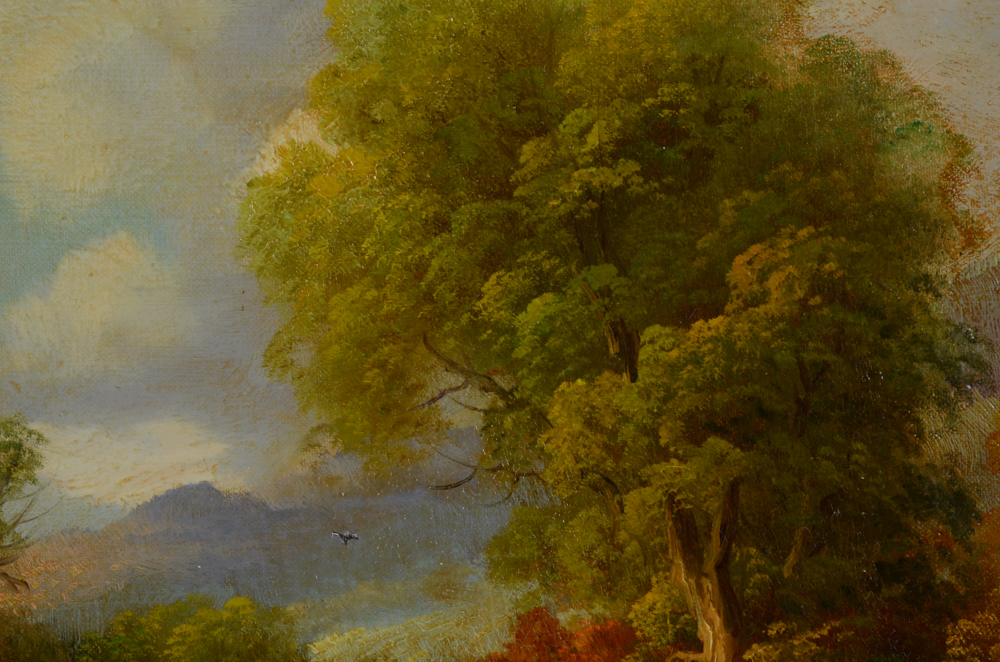 Paul Wesley Arndt Antique Oil on Canvas Landscape Painting