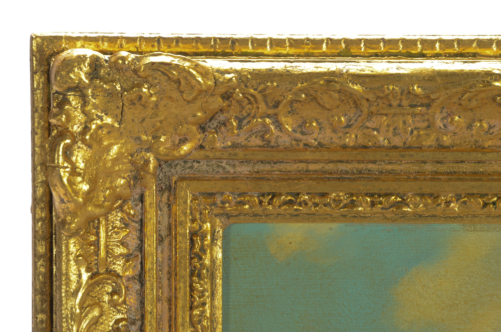 Paul Wesley Arndt Antique Oil on Canvas Landscape Painting