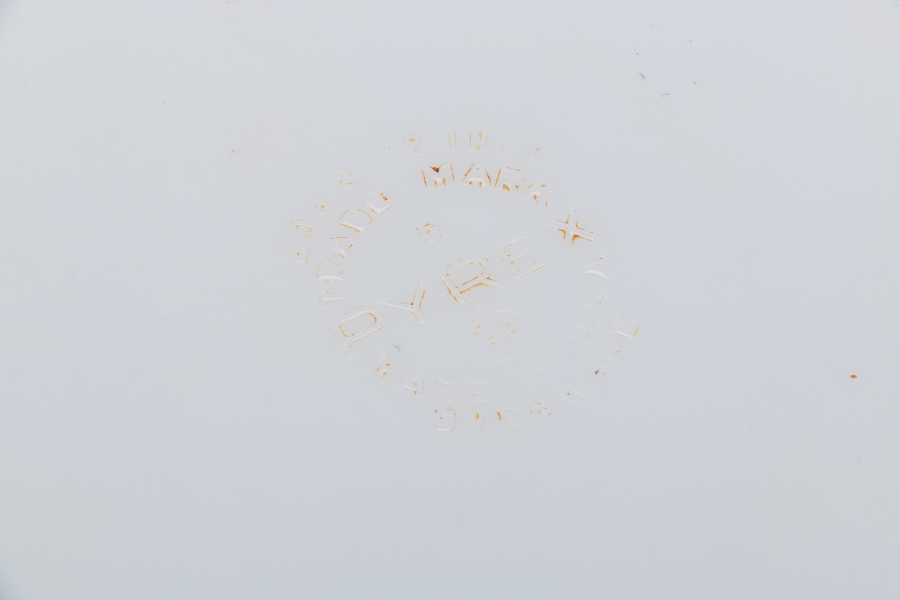 Vintage Pyrex "Primary Colors" Baking Dishes and Lids with Warming Stand 1940s