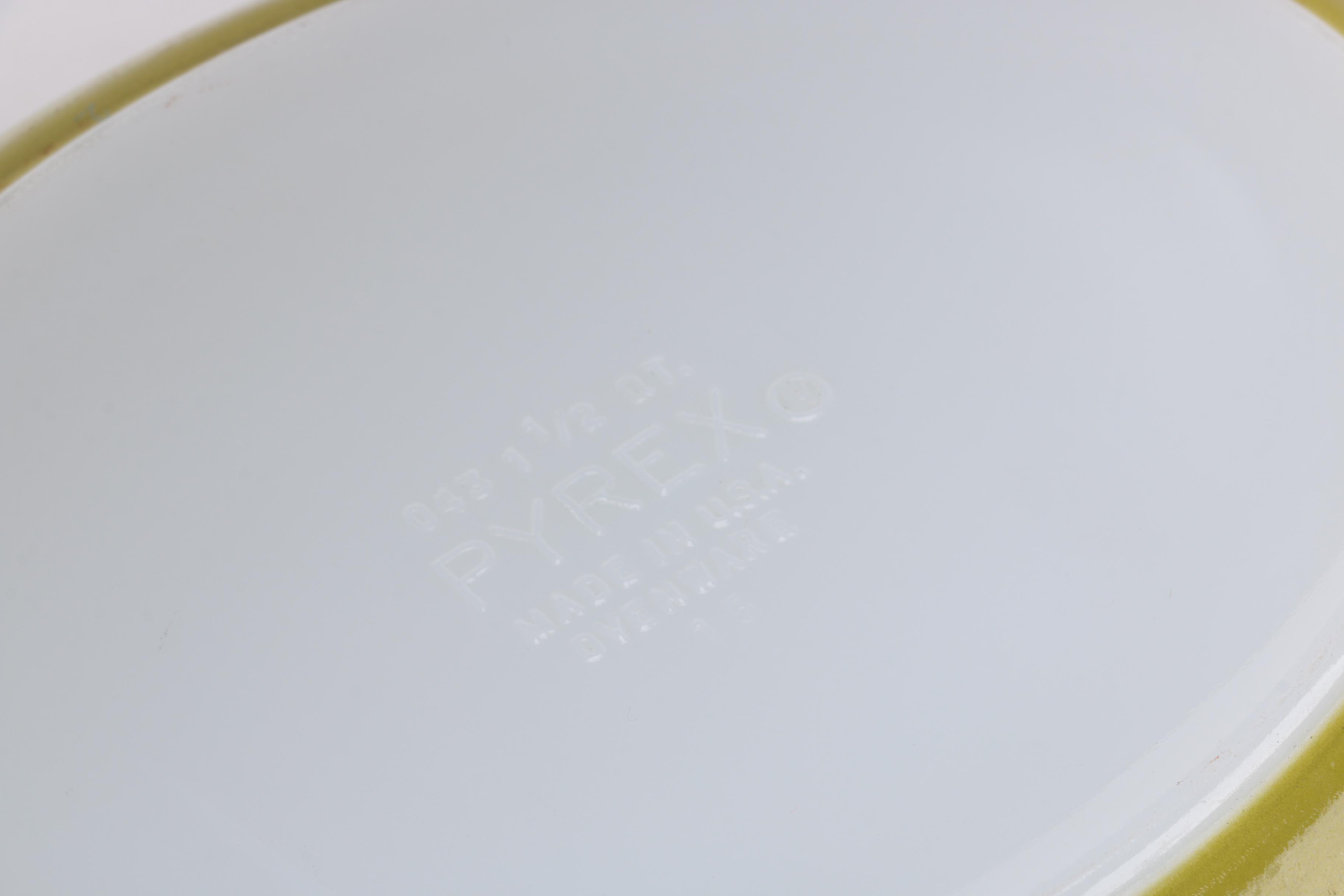 Vintage Pyrex "Primary Colors" Baking Dishes and Lids with Warming Stand 1940s