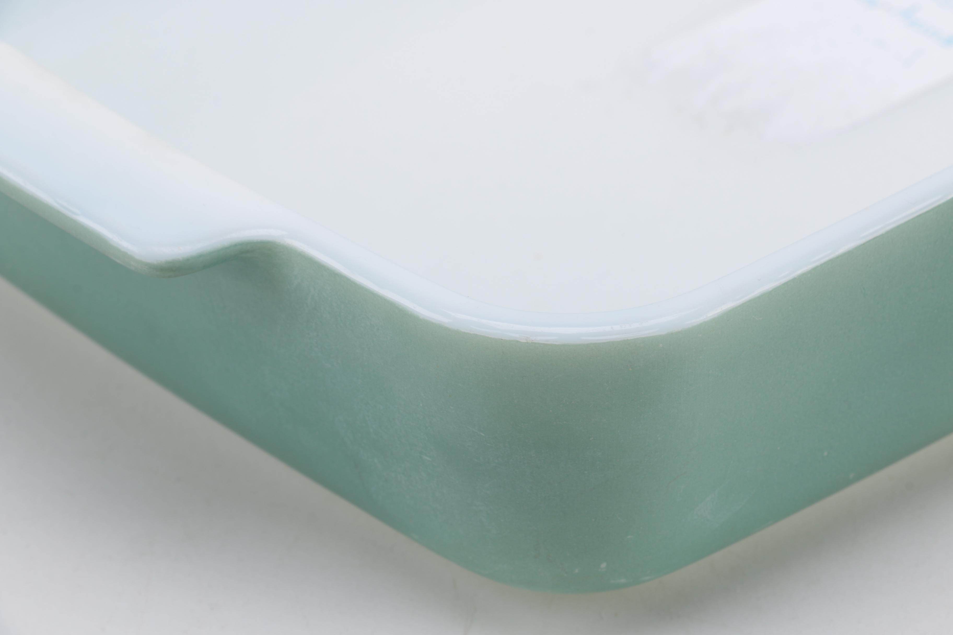 Vintage Pyrex "Primary Colors" Baking Dishes and Lids with Warming Stand 1940s