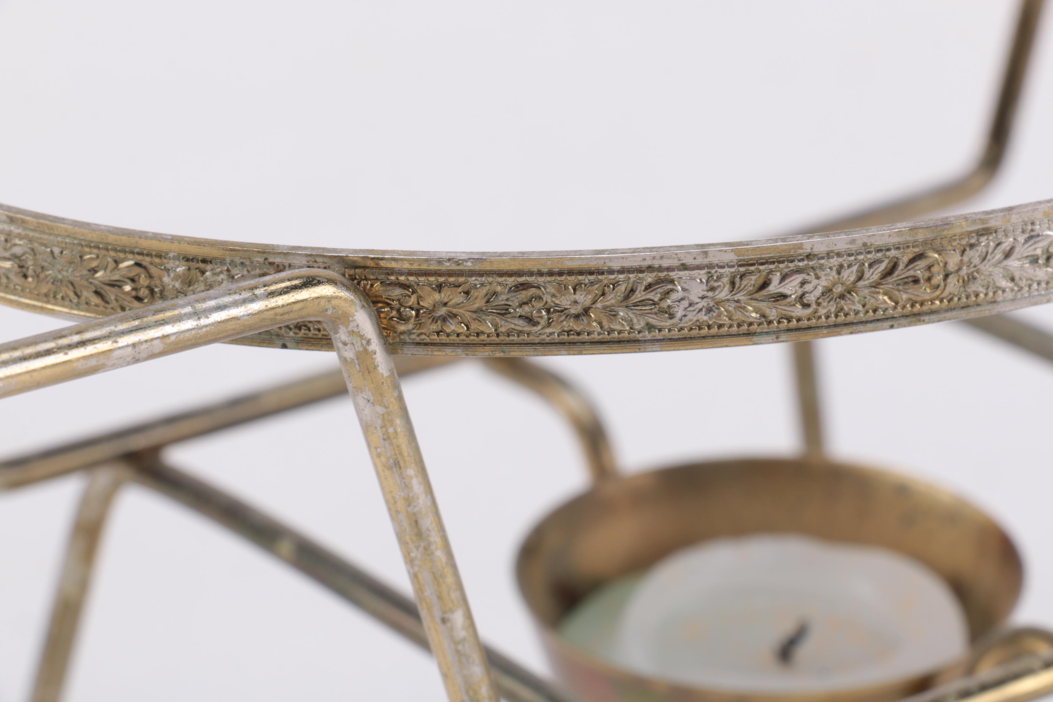 Vintage Pyrex "Primary Colors" Baking Dishes and Lids with Warming Stand 1940s