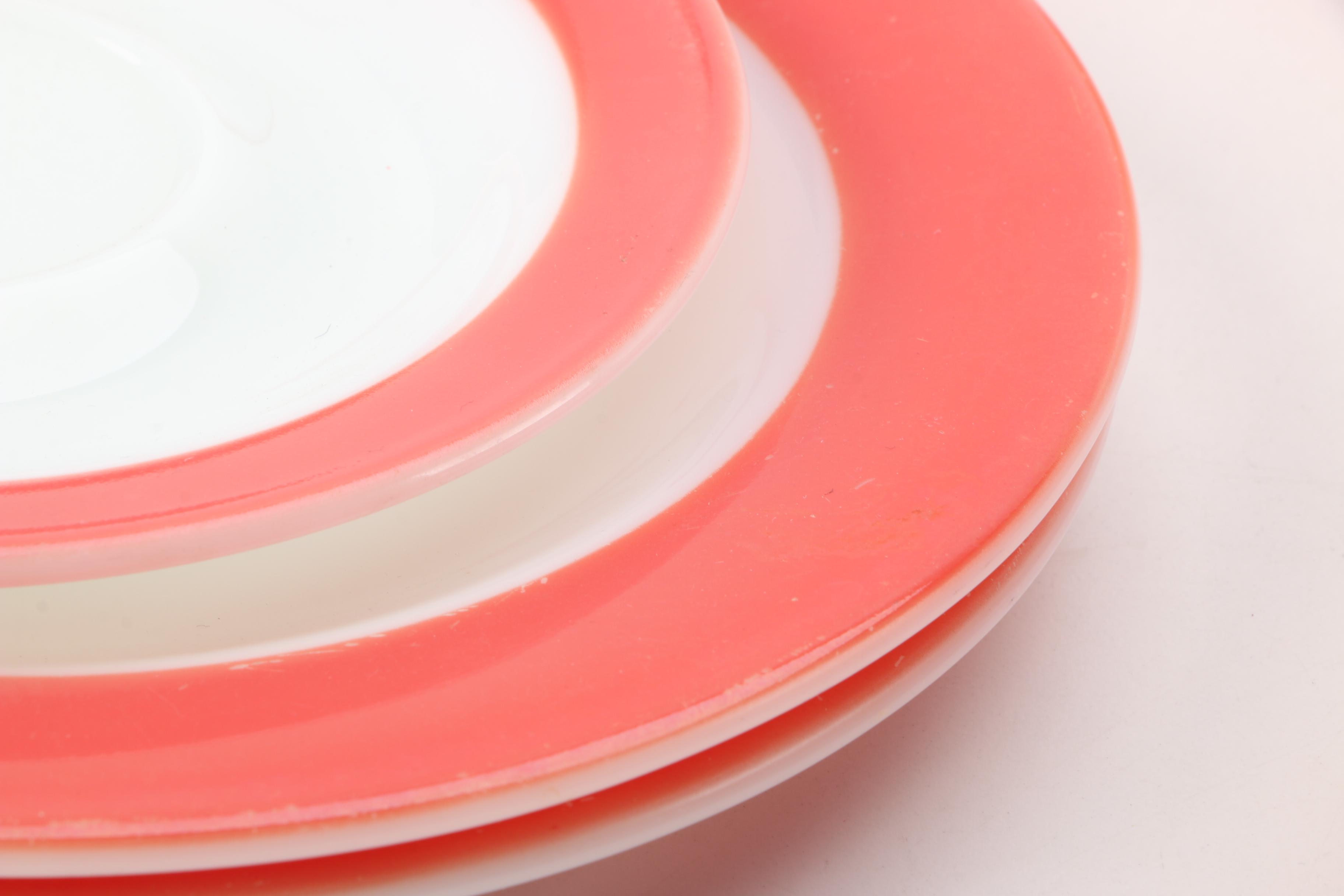 Vintage Pyrex Baking Dishes and Tableware Including "Pink Daisy" 1956-62