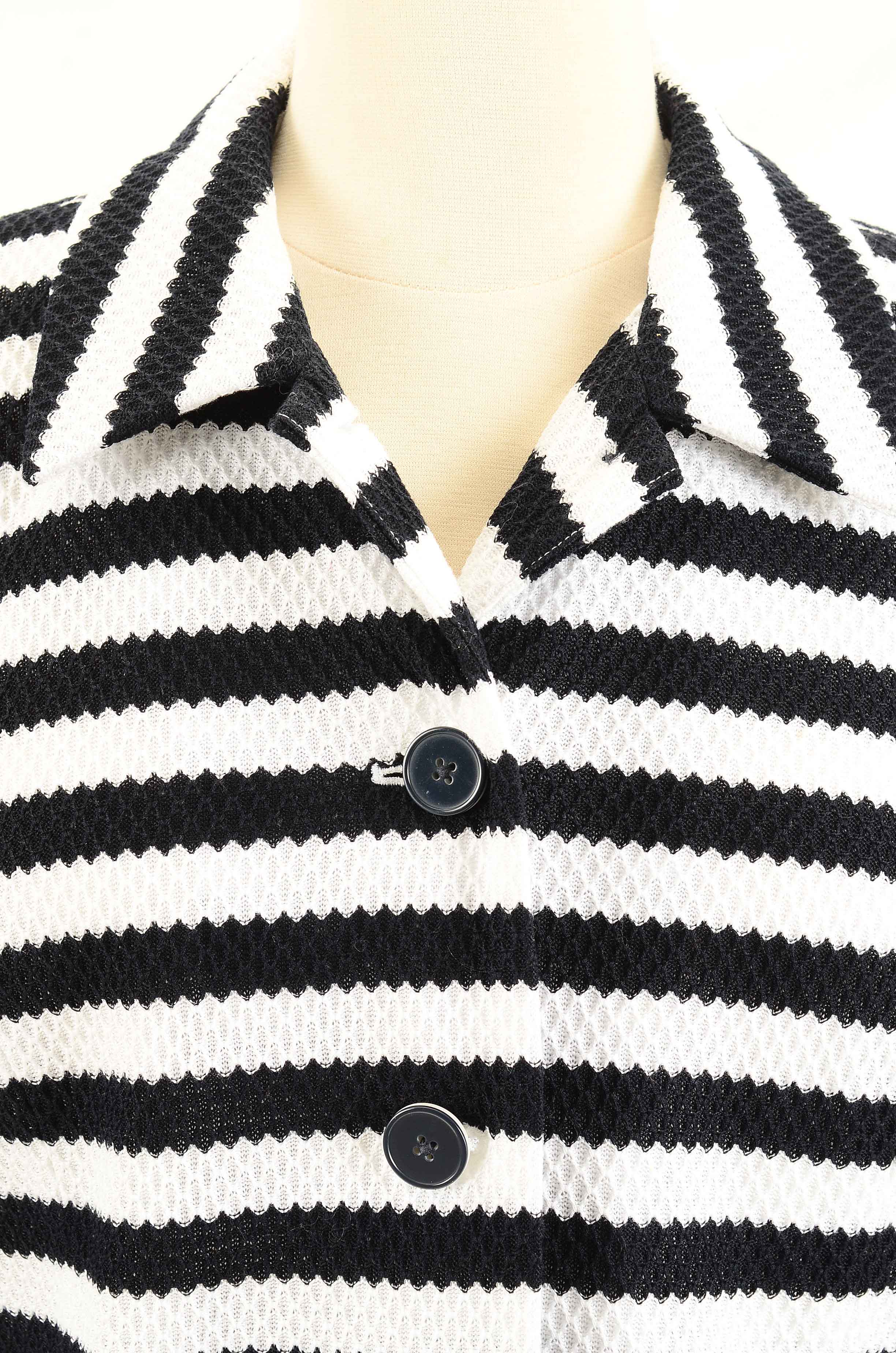 Doncaster Navy and White Striped Jacket