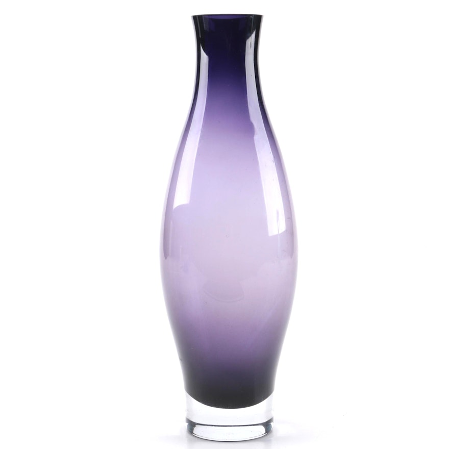 Artland "Warsaw Yang" Plum Hued Glass Vase