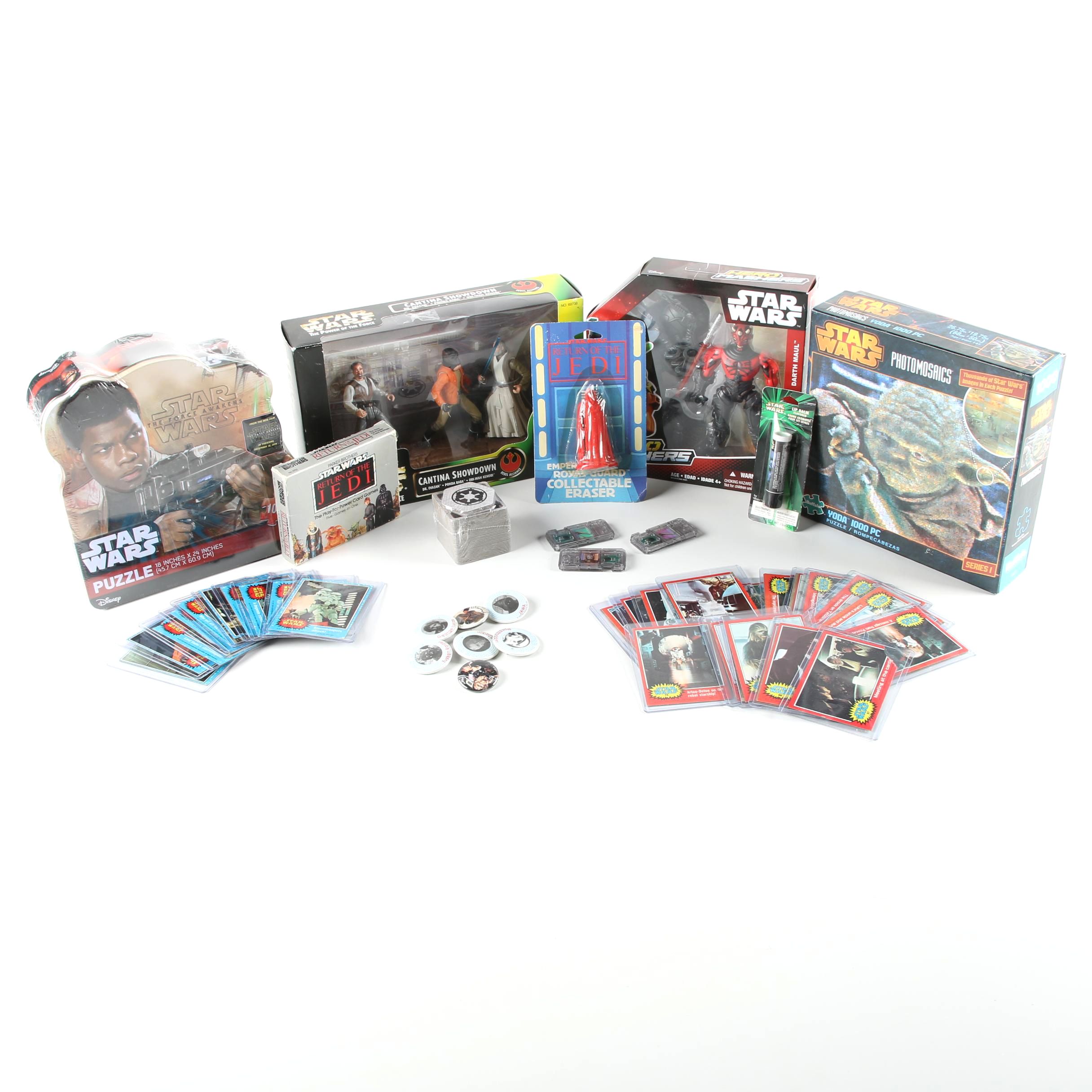 Assorted "Star Wars" Action Figures and Collectibles