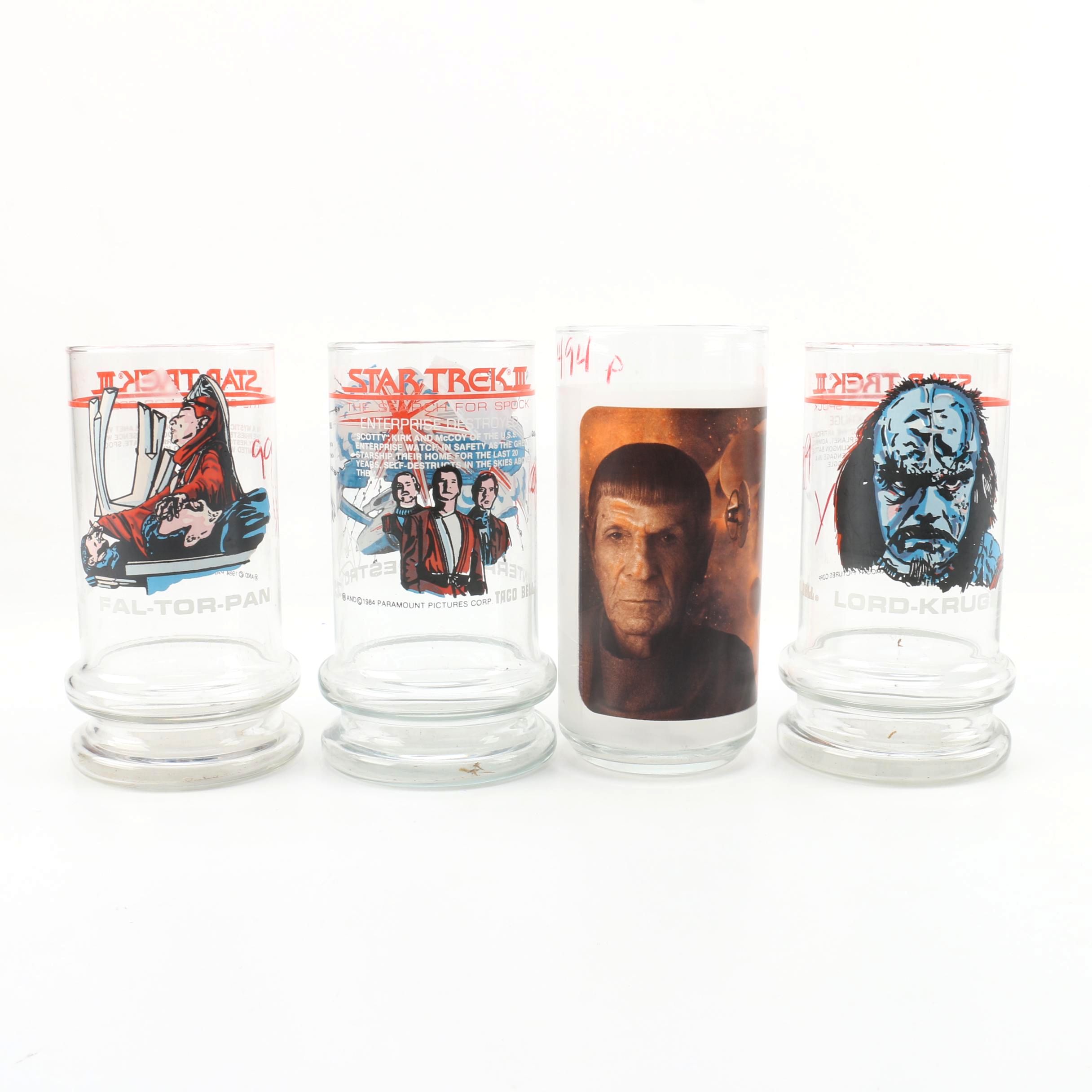 Star Trek III Glass Tumblers