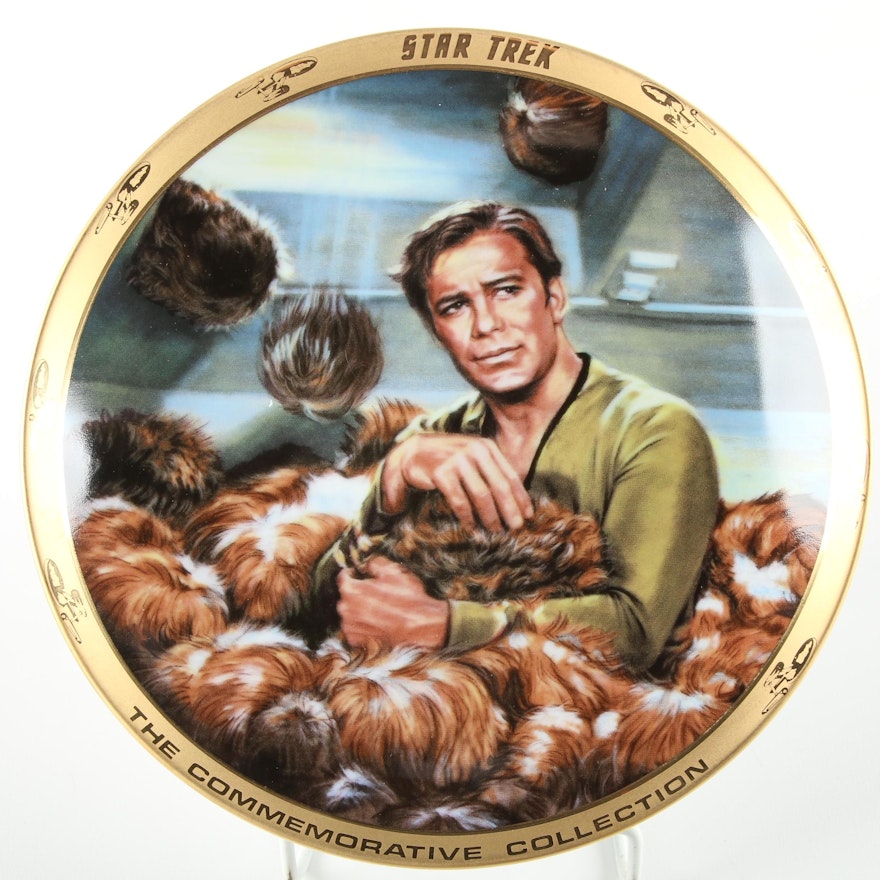 Star Trek "The Trouble With Tribbles" Twentieth Anniversary Commemorative Plate