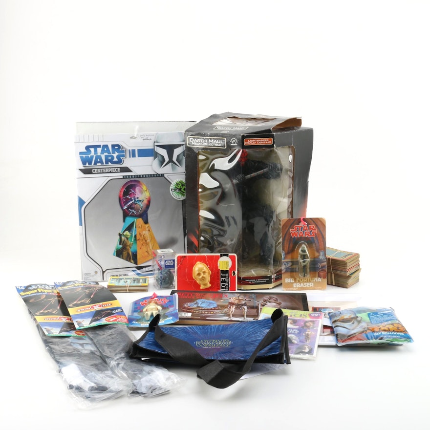 Electronic Darth Maul, Trading Cards and Other "Star Wars" Collectibles