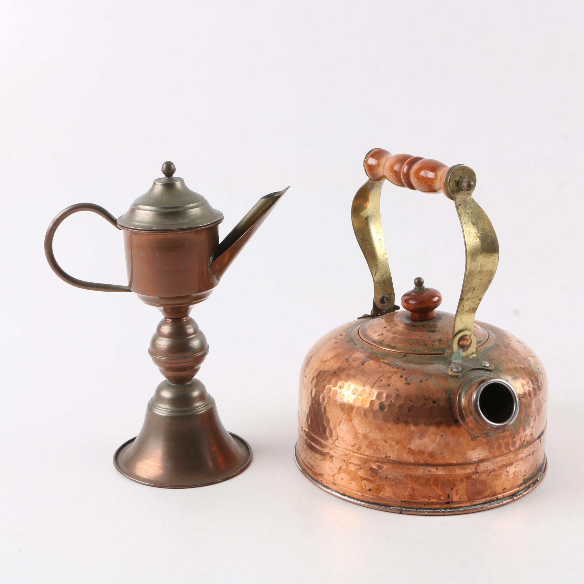 Vintage Copper Teapots