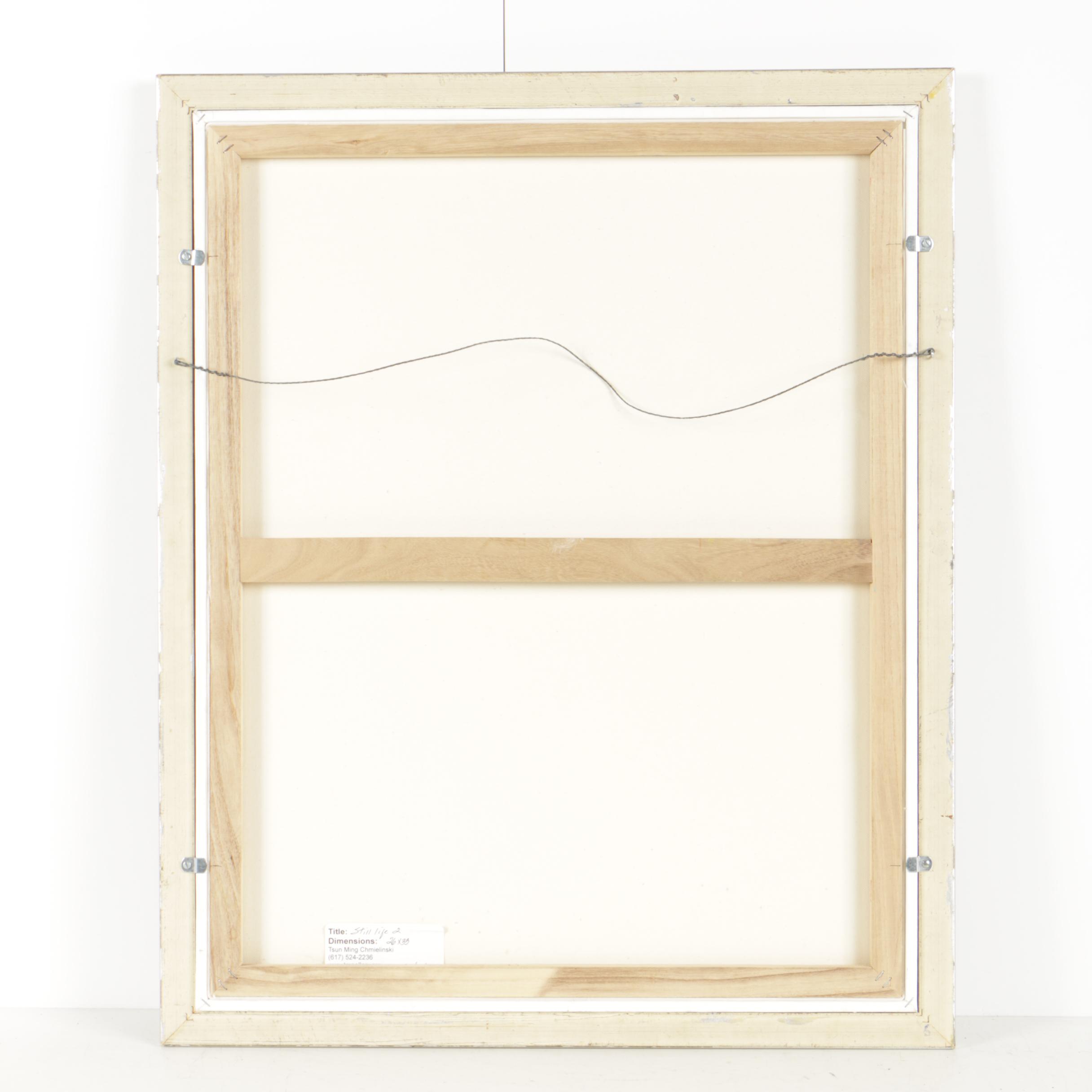 Tsun Ming Chmielinski Oil Painting of a Floral Still Life