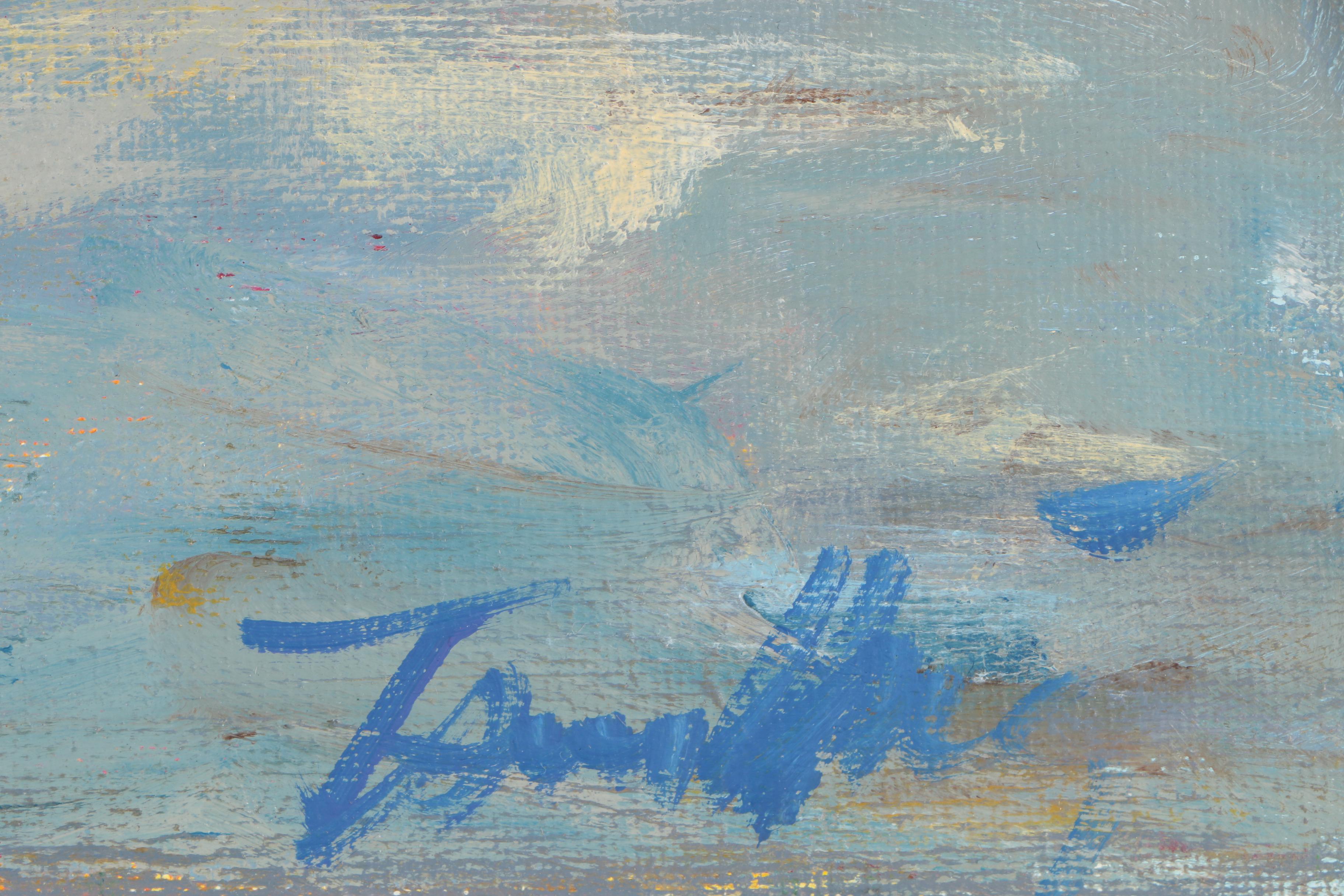 Tsun Ming Chmielinski Oil Painting of Siblings on the Beach