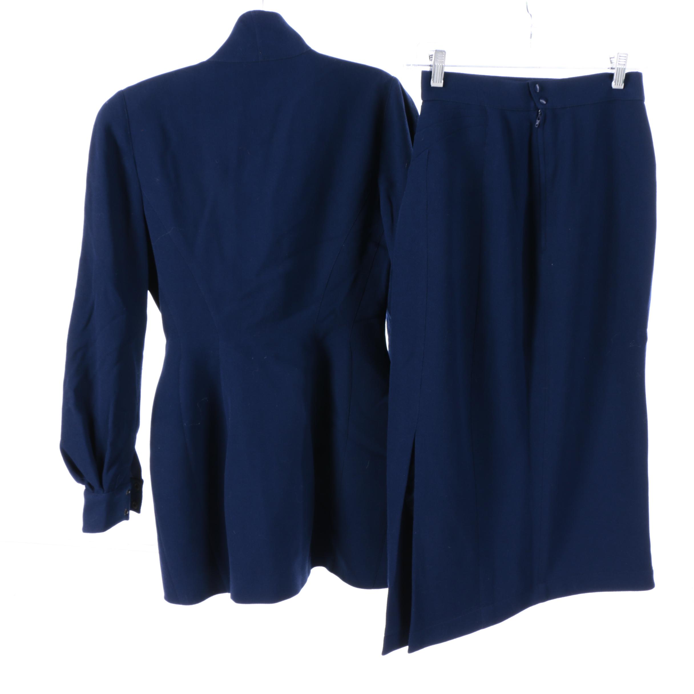 Thierry Mugler Wool Skirt Suits and Thierry Mugler Couture Blazer