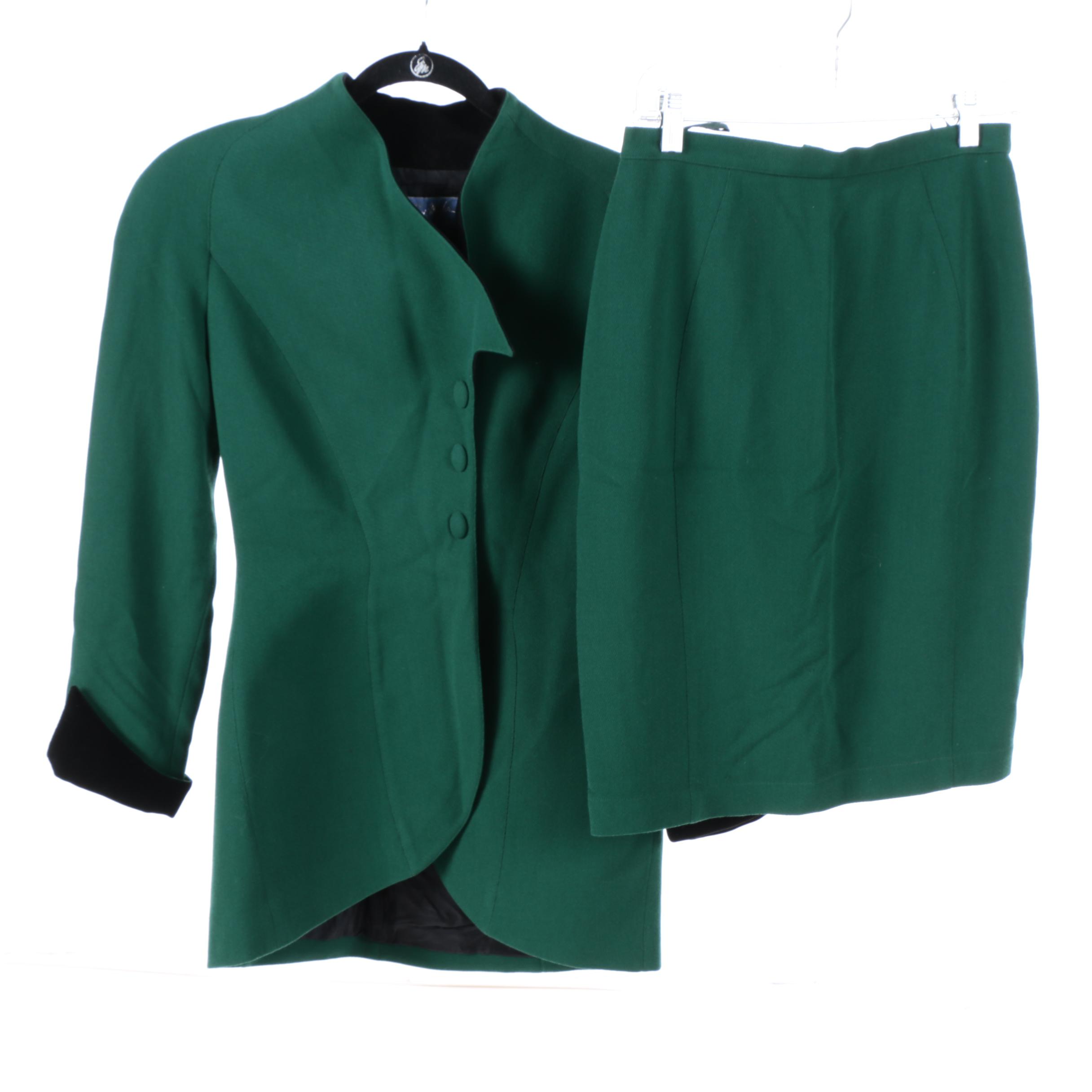 Thierry Mugler Wool Skirt Suits and Thierry Mugler Couture Blazer