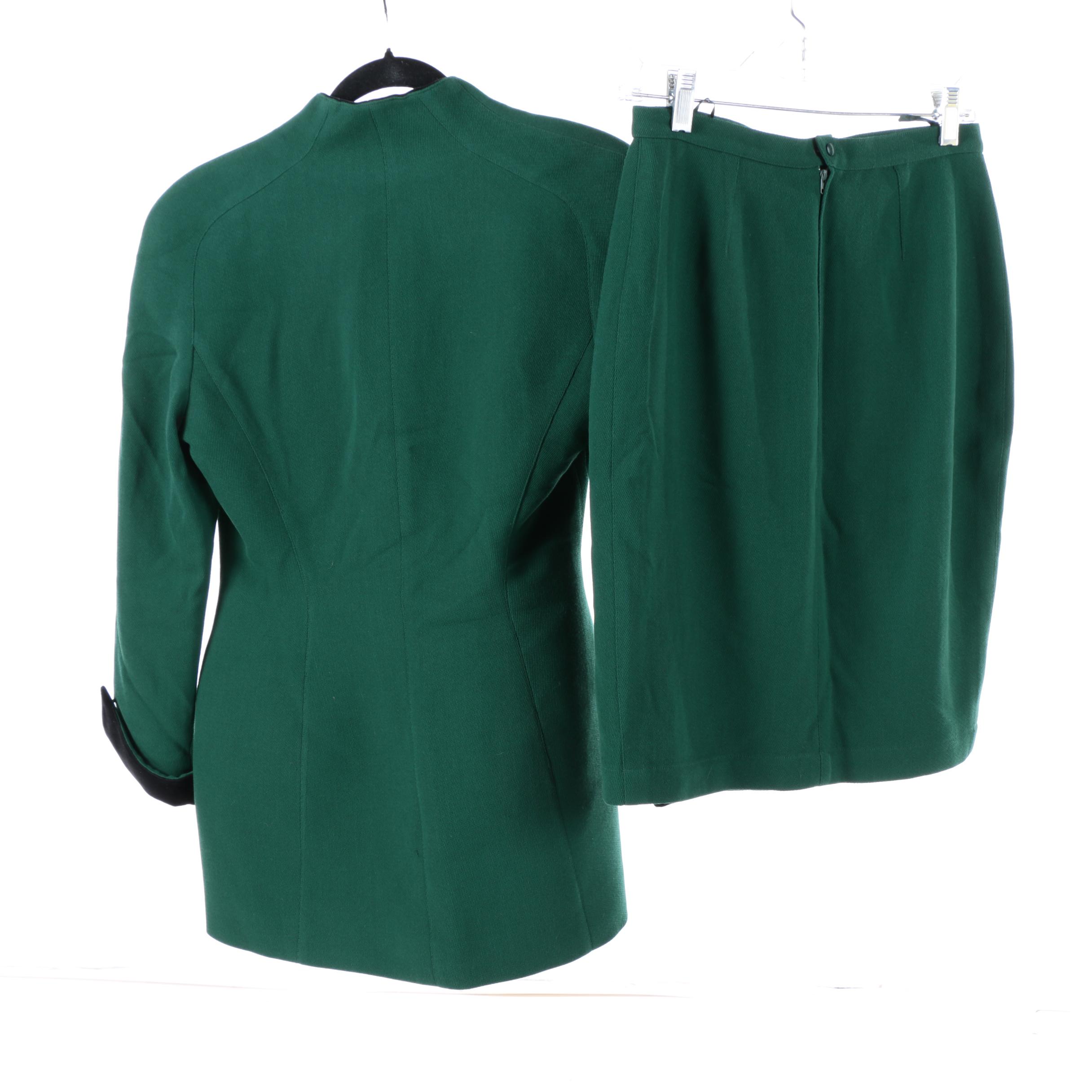 Thierry Mugler Wool Skirt Suits and Thierry Mugler Couture Blazer