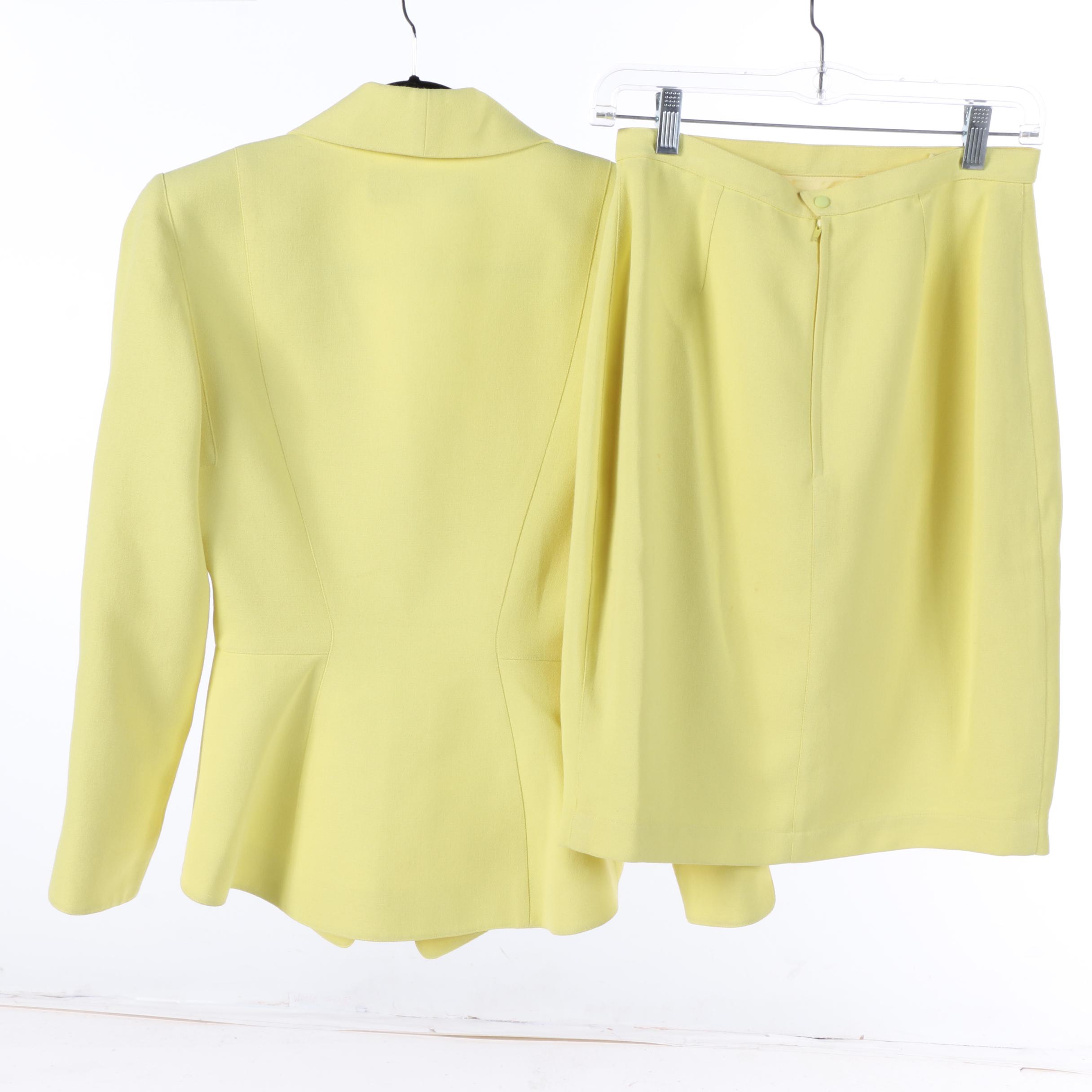 Thierry Mugler Wool Skirt Suits and Thierry Mugler Couture Blazer