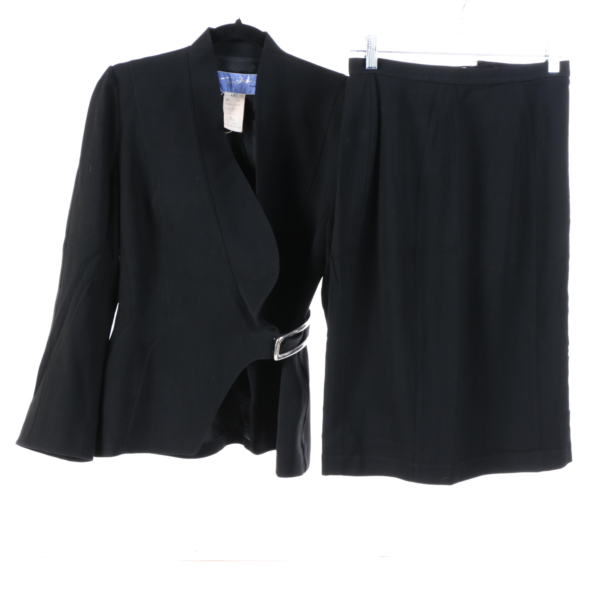 Thierry Mugler Wool Skirt Suits and Thierry Mugler Couture Blazer