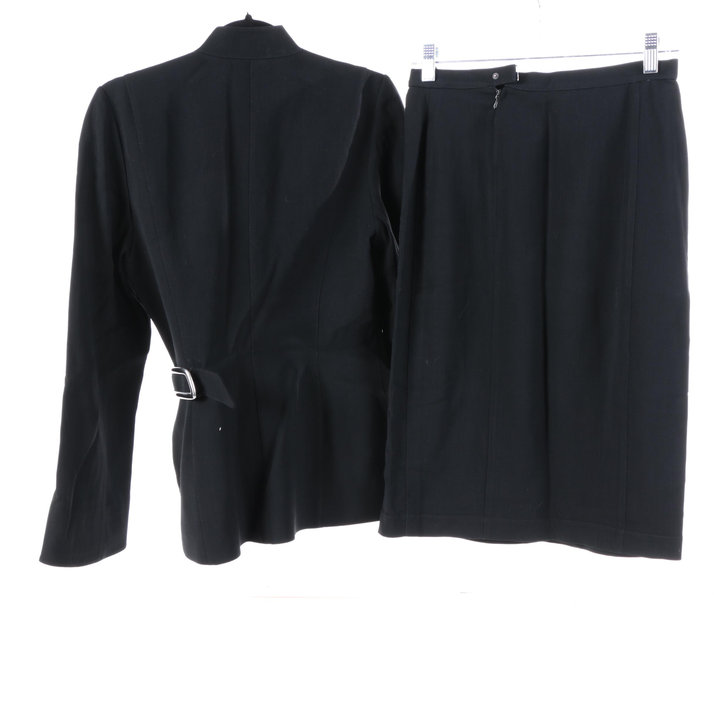Thierry Mugler Wool Skirt Suits and Thierry Mugler Couture Blazer