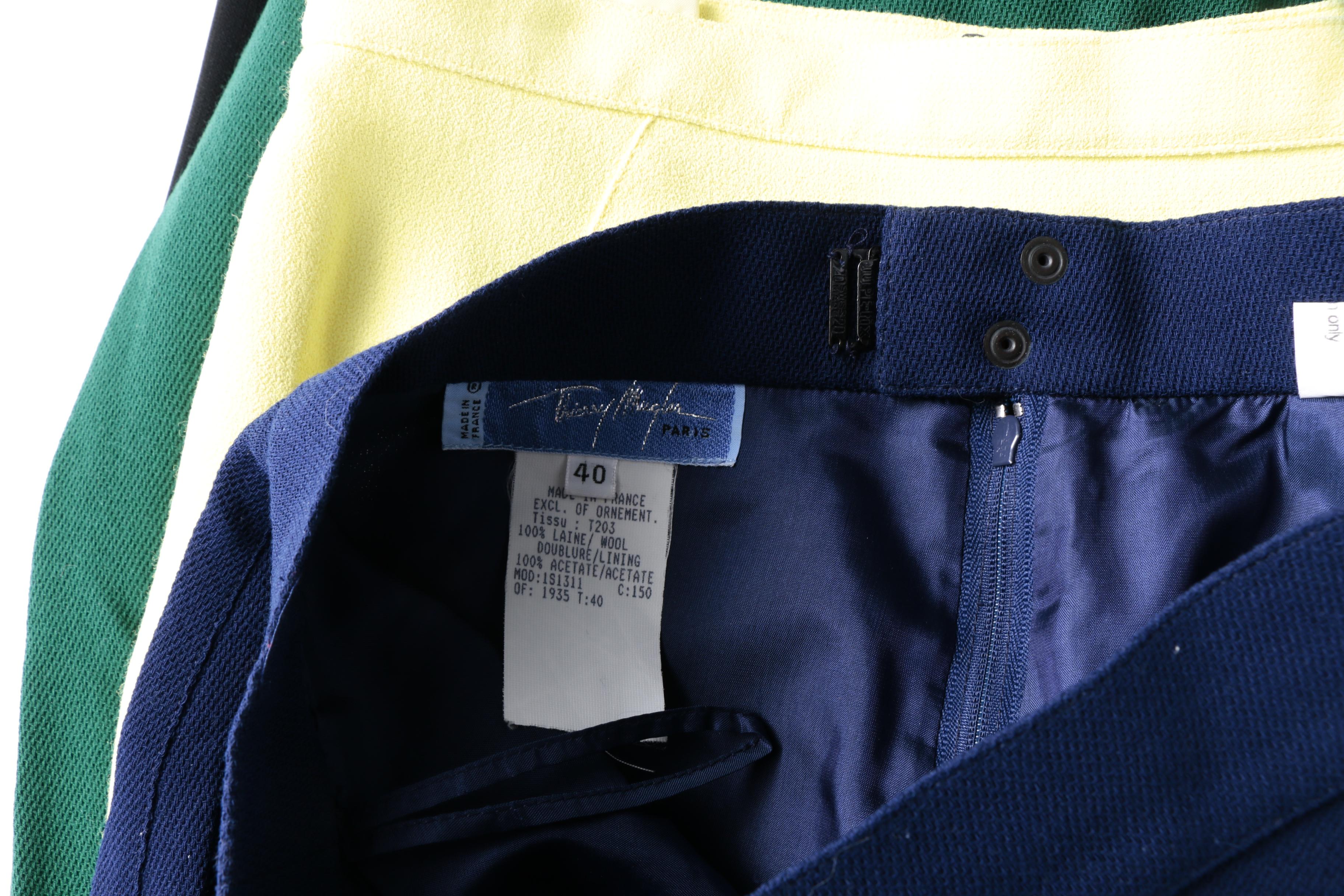 Thierry Mugler Wool Skirt Suits and Thierry Mugler Couture Blazer