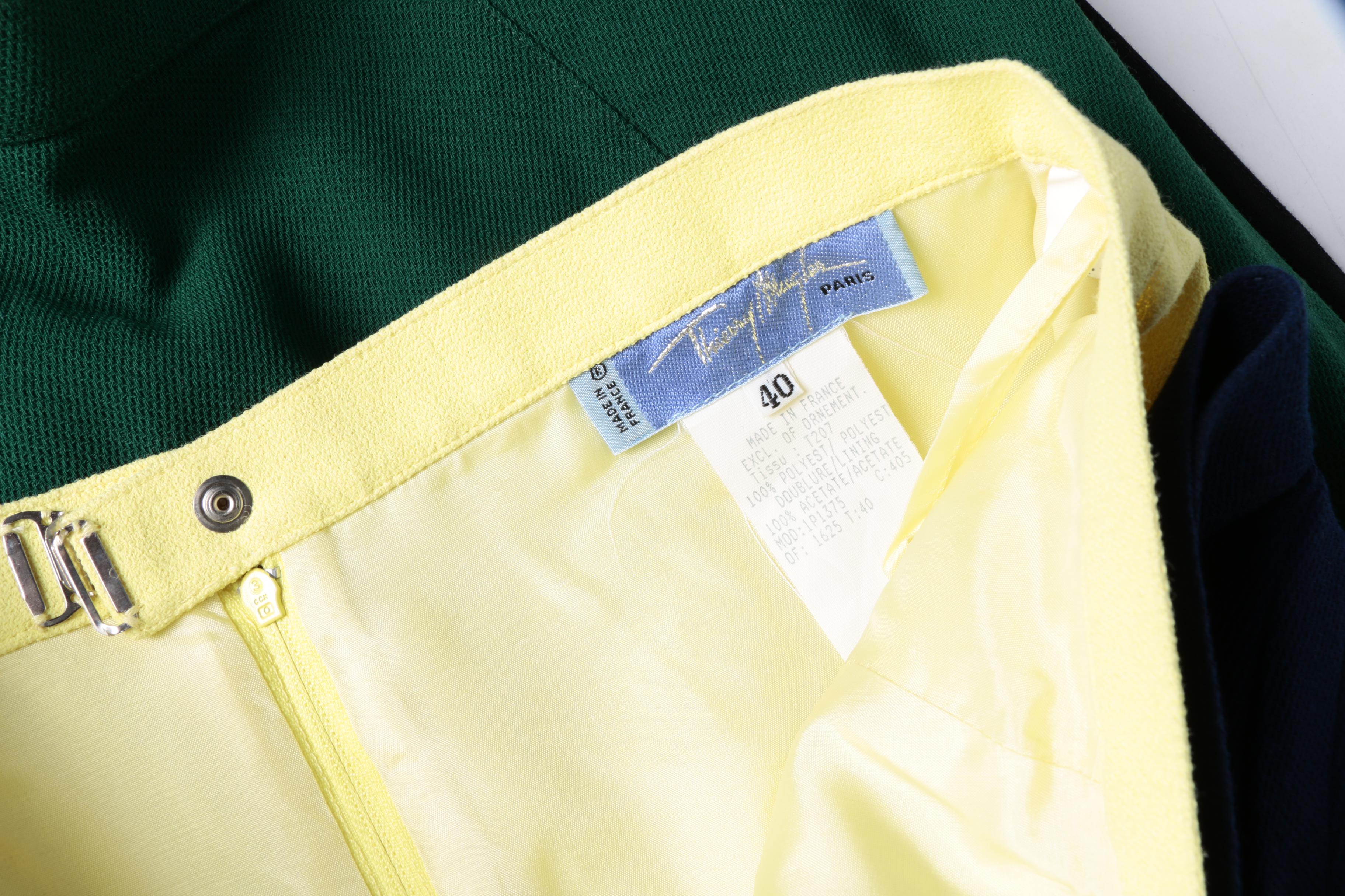 Thierry Mugler Wool Skirt Suits and Thierry Mugler Couture Blazer