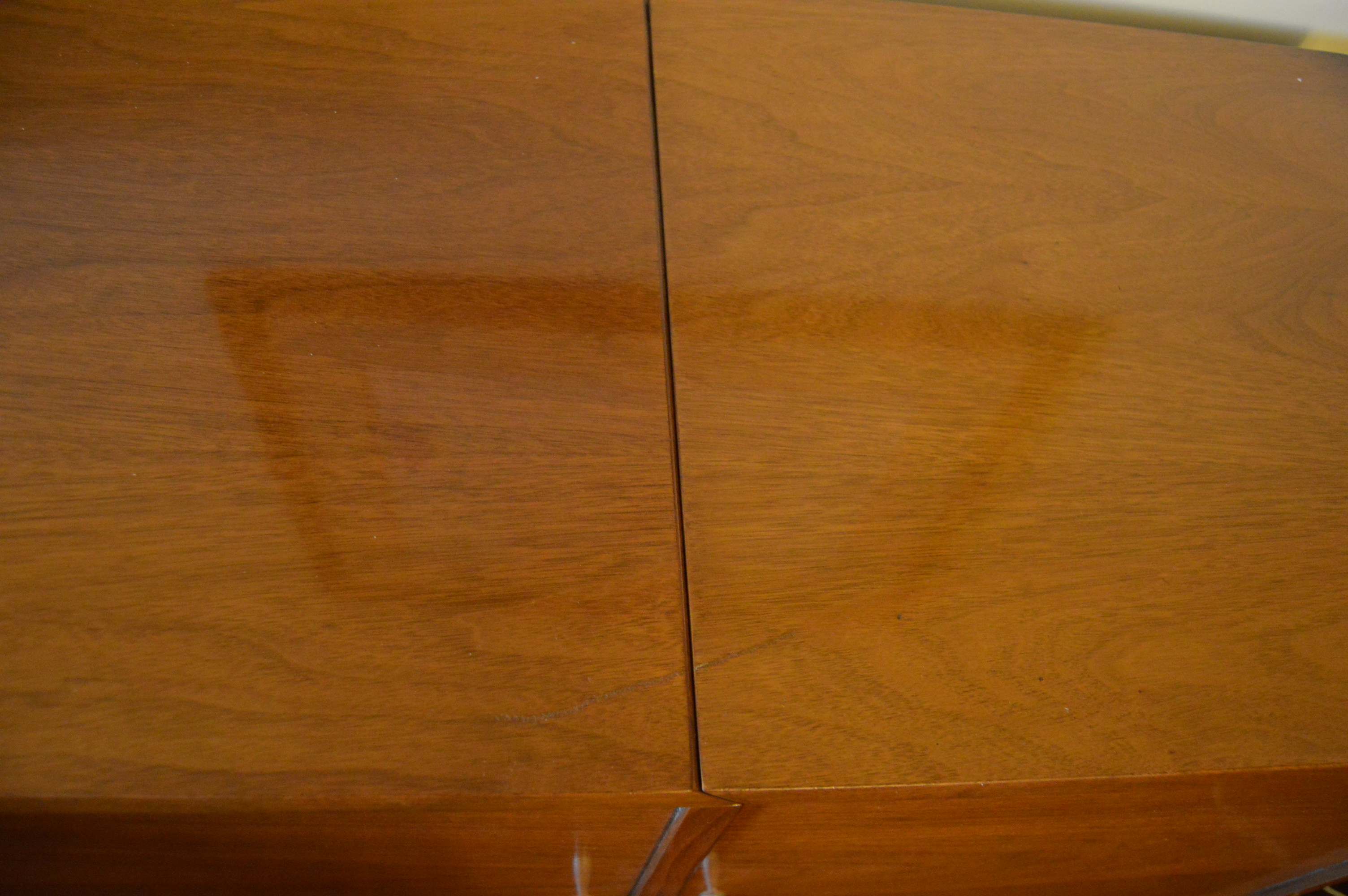 Danish Modern Rolling Bar Cabinet with Flip Top Server