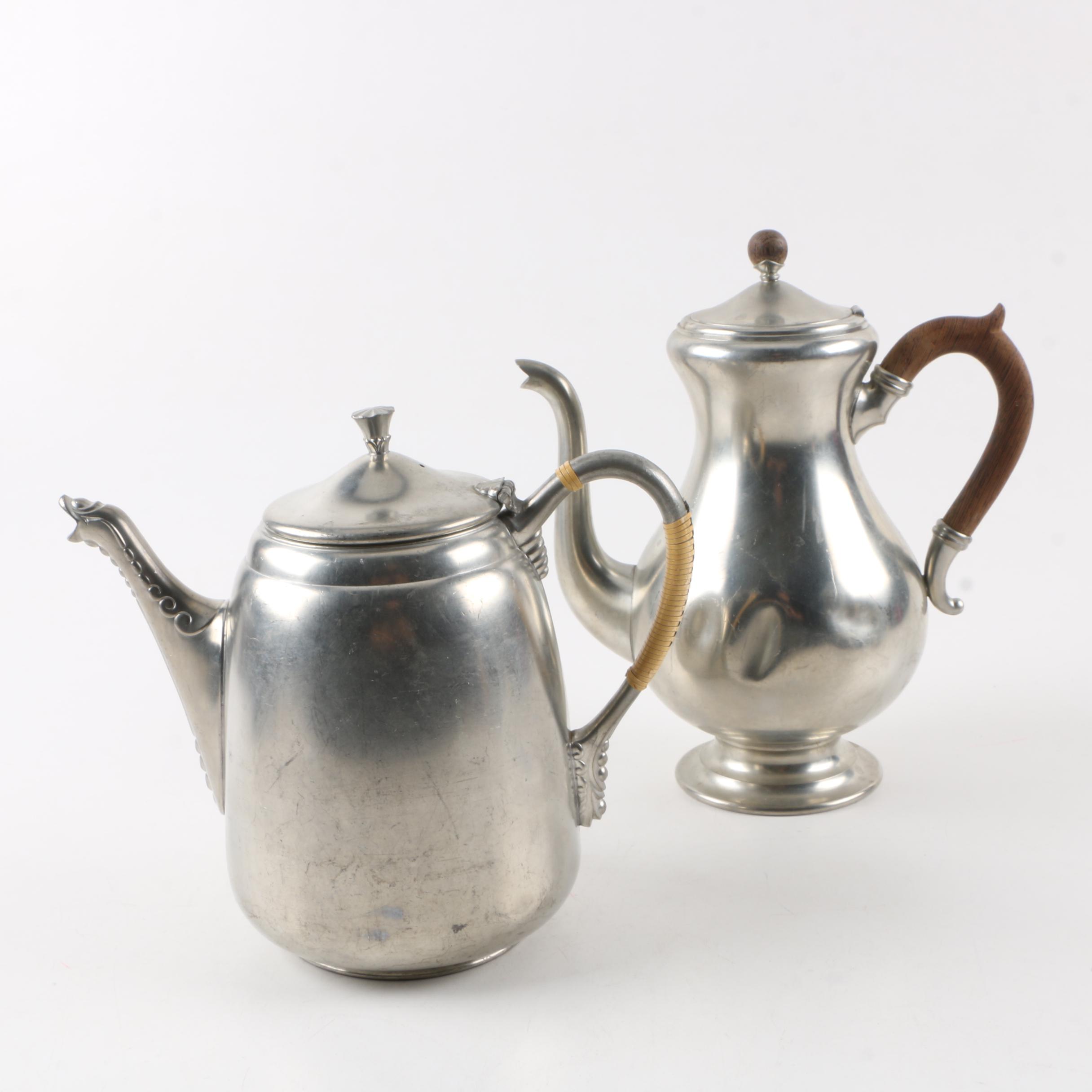 Royal Holland Pewter Coffee Pot and Teapot