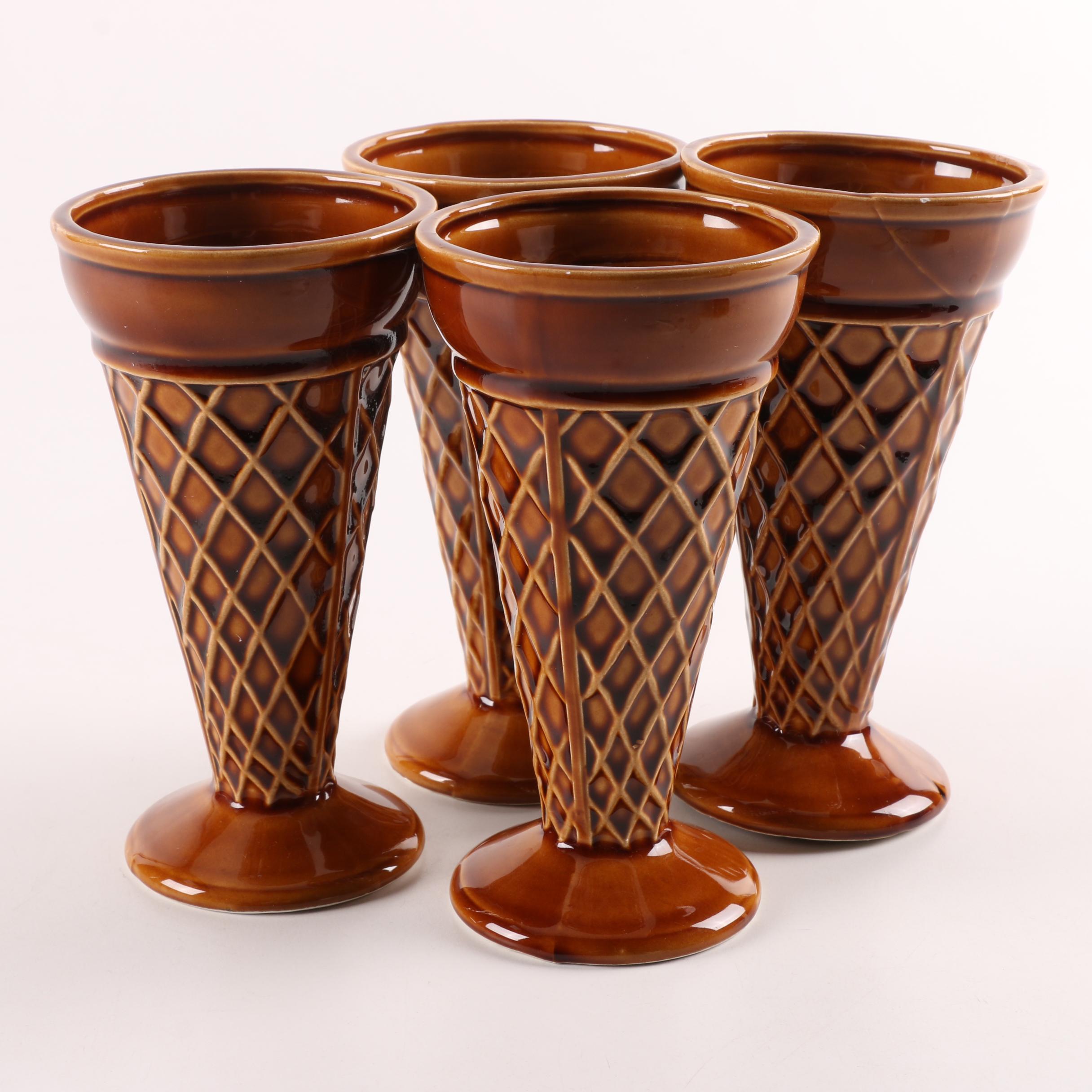 Vintage Ceramic Sundae Cups