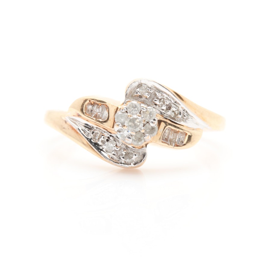 10K Yellow Gold Diamond Ring