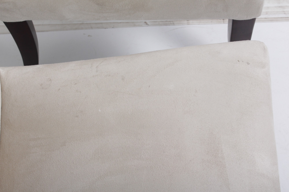 Pottery Barn Dining Chairs with Cream Upholstery