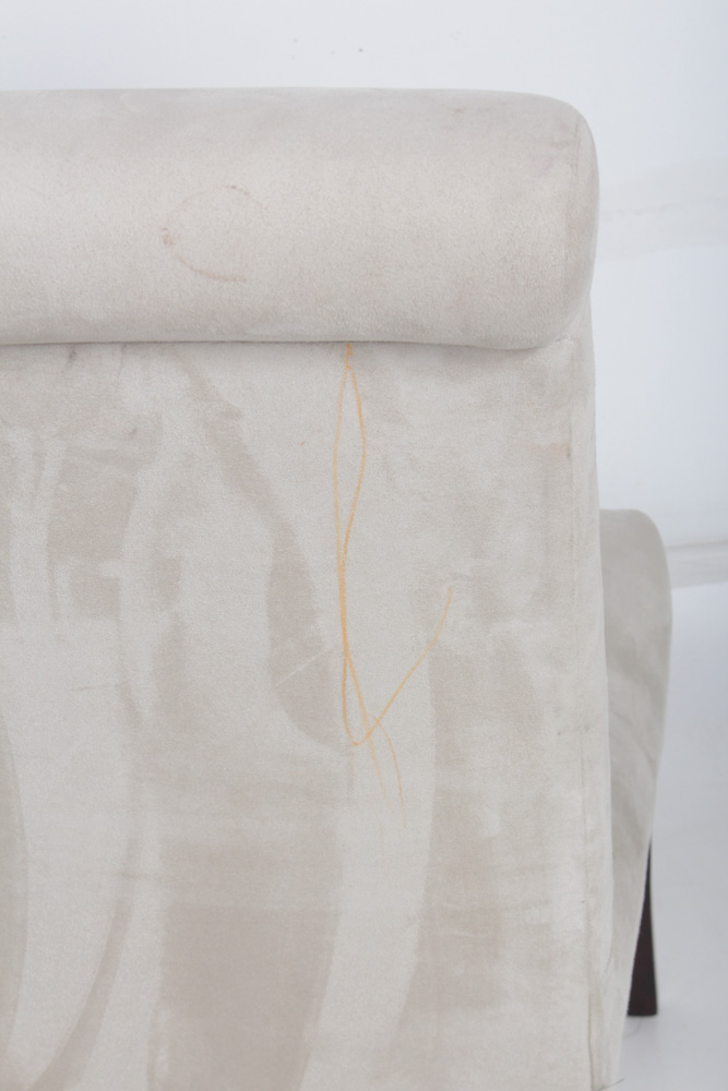 Pottery Barn Dining Chairs with Cream Upholstery