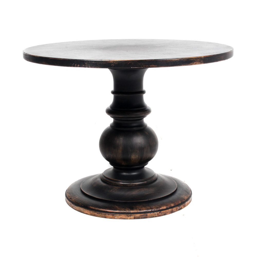 Black Wooden "Dawson" Bistro Table from Pottery Barn